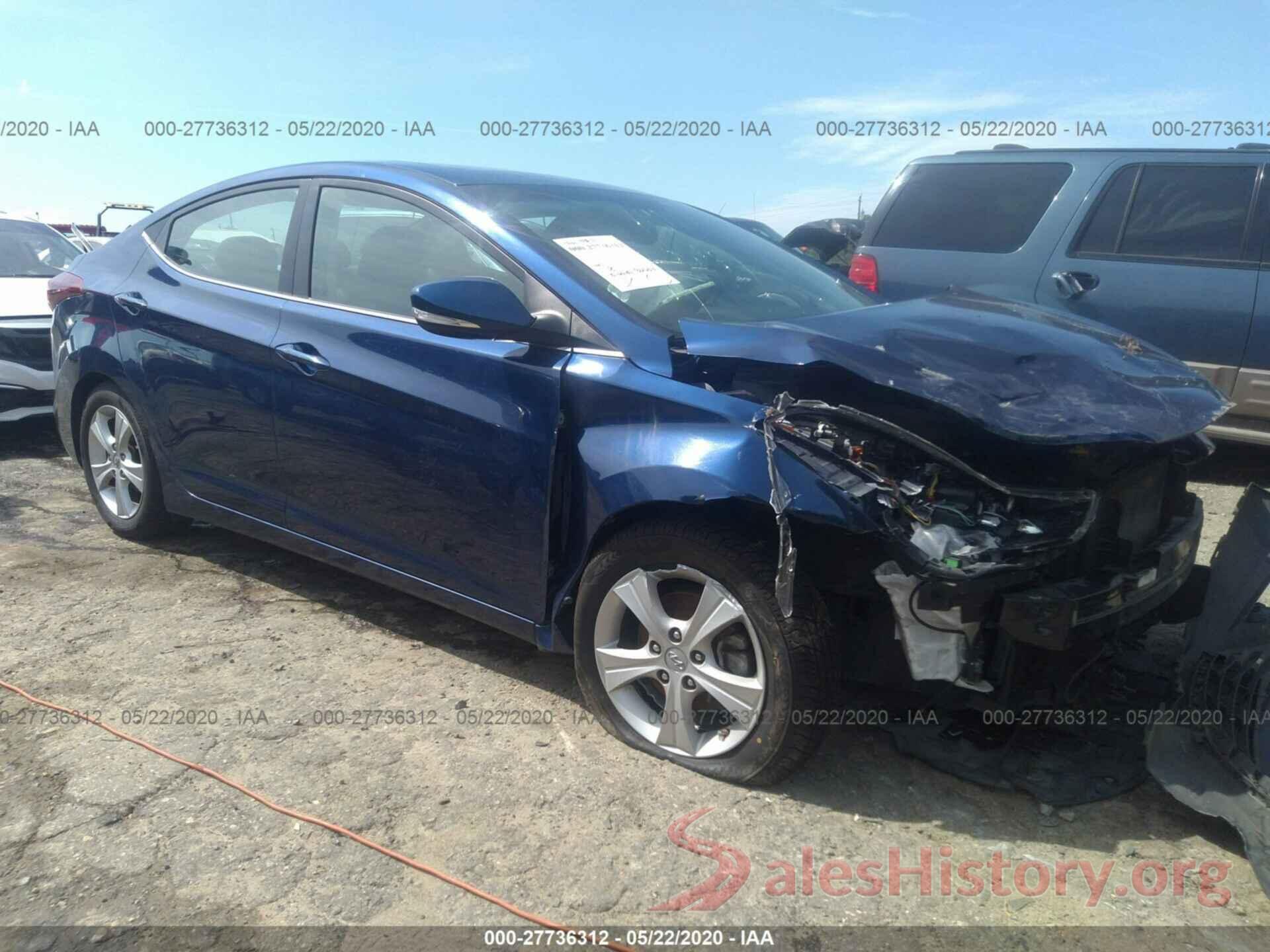 5NPDH4AE6GH686456 2016 Hyundai Elantra