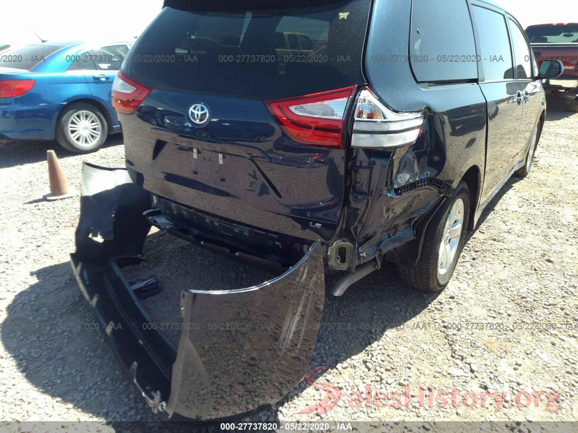 5TDKZ3DC5KS019308 2019 TOYOTA SIENNA