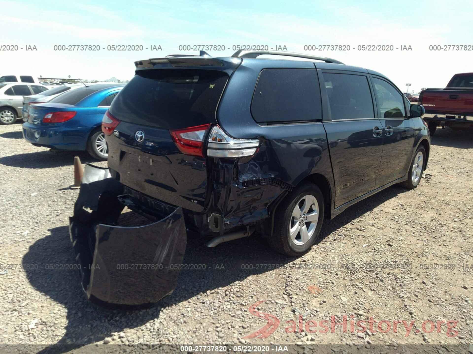 5TDKZ3DC5KS019308 2019 TOYOTA SIENNA