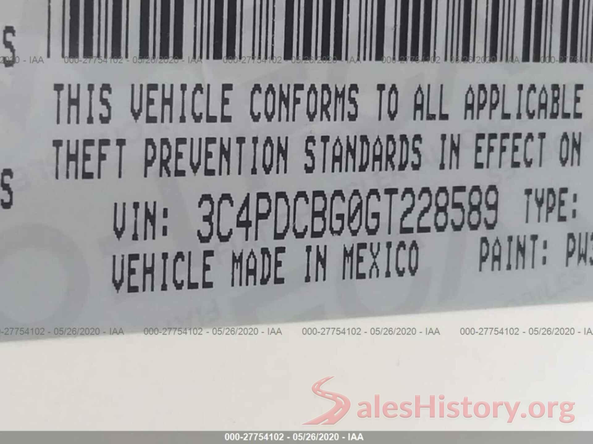 3C4PDCBG0GT228589 2016 Dodge Journey