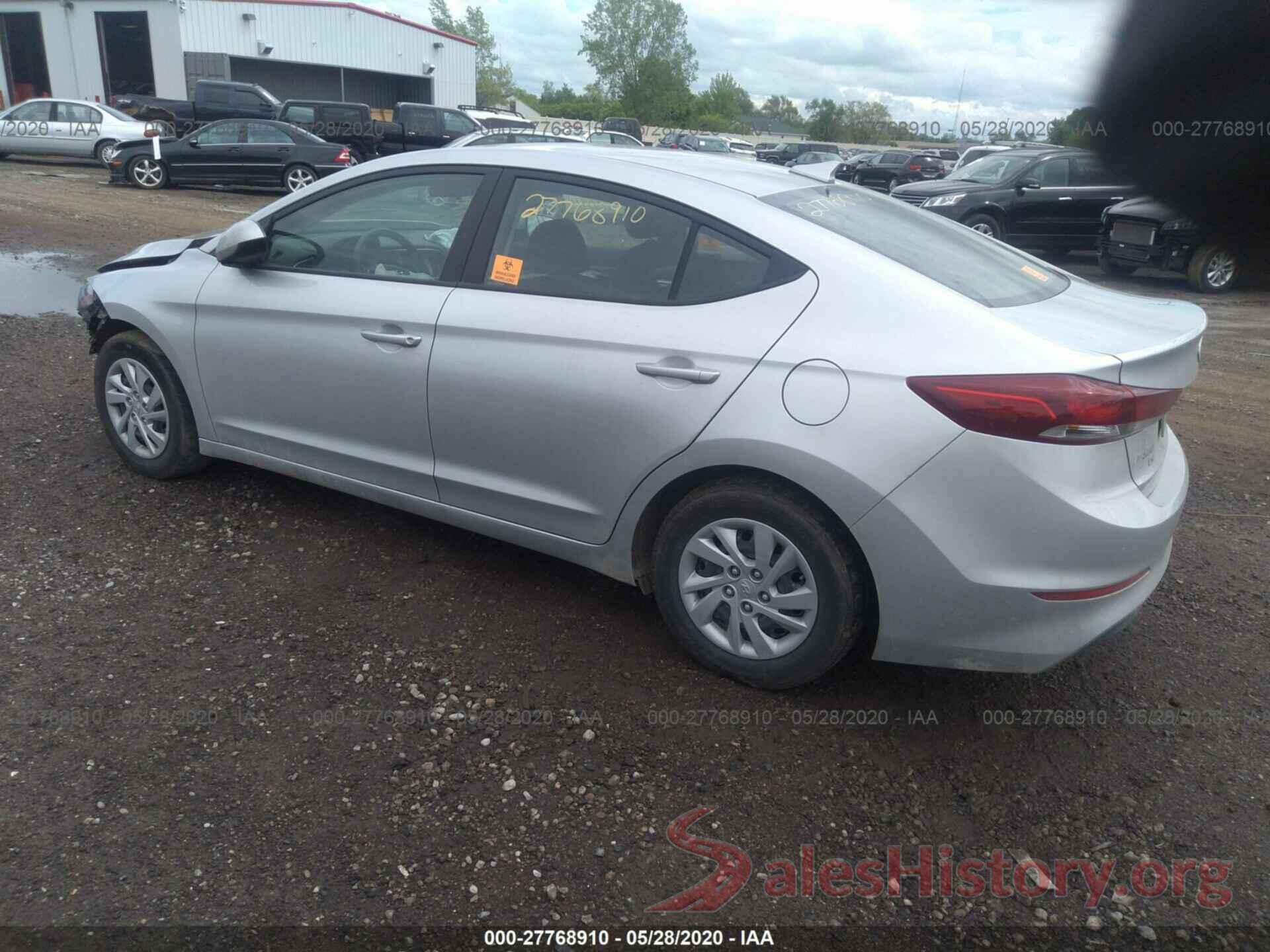 5NPD74LF2JH393136 2018 Hyundai Elantra