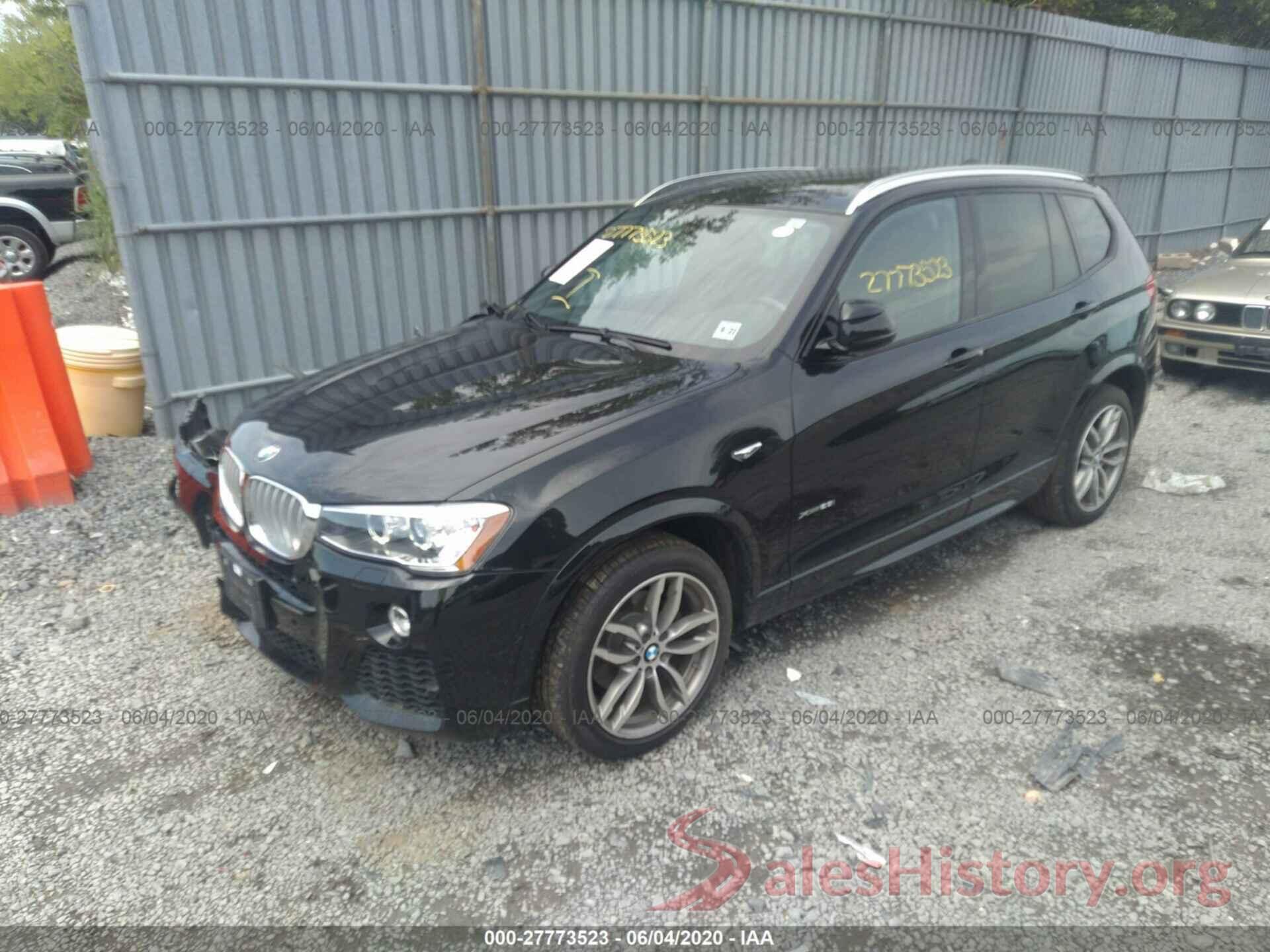 5UXWX9C50H0T09561 2017 BMW X3