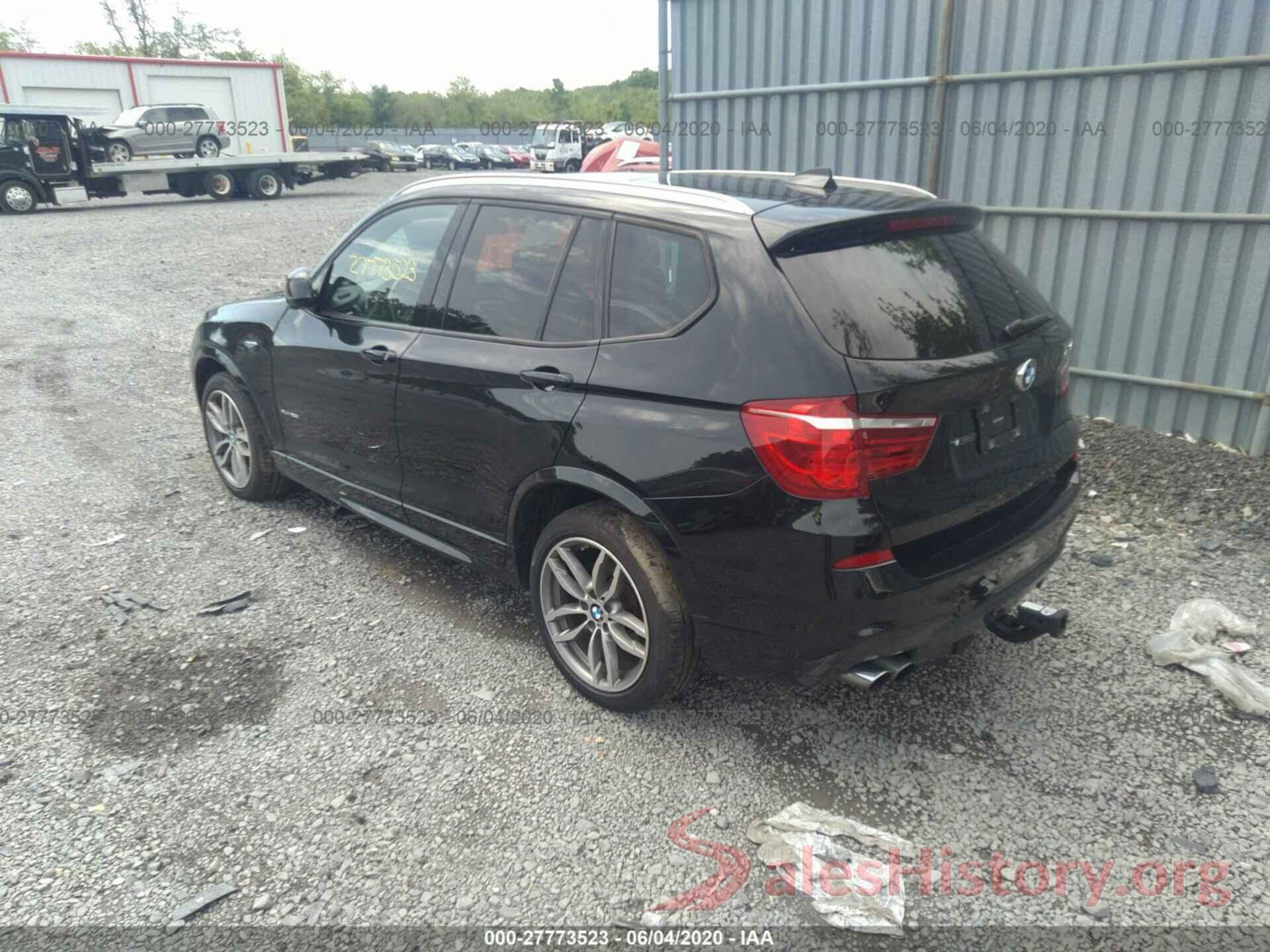 5UXWX9C50H0T09561 2017 BMW X3