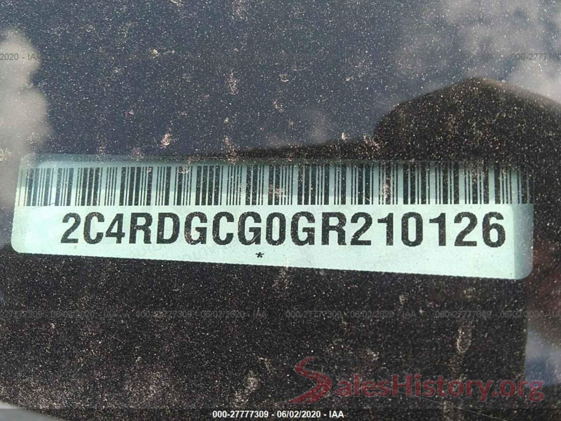 2C4RDGCG0GR210126 2016 Dodge Grand Caravan