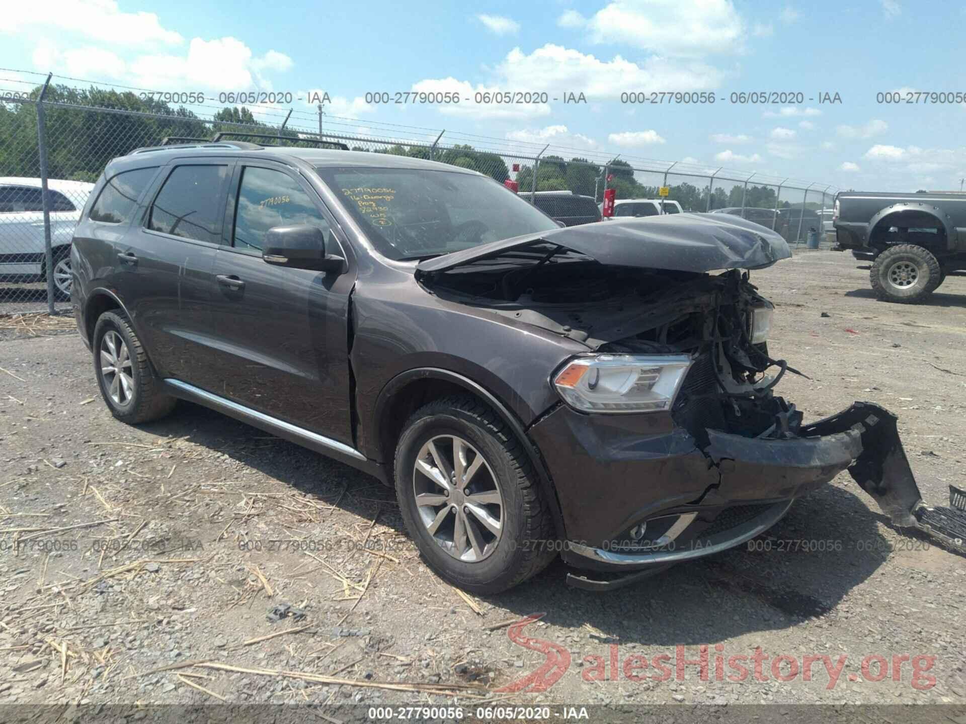 1C4RDHDG7GC330518 2016 DODGE DURANGO