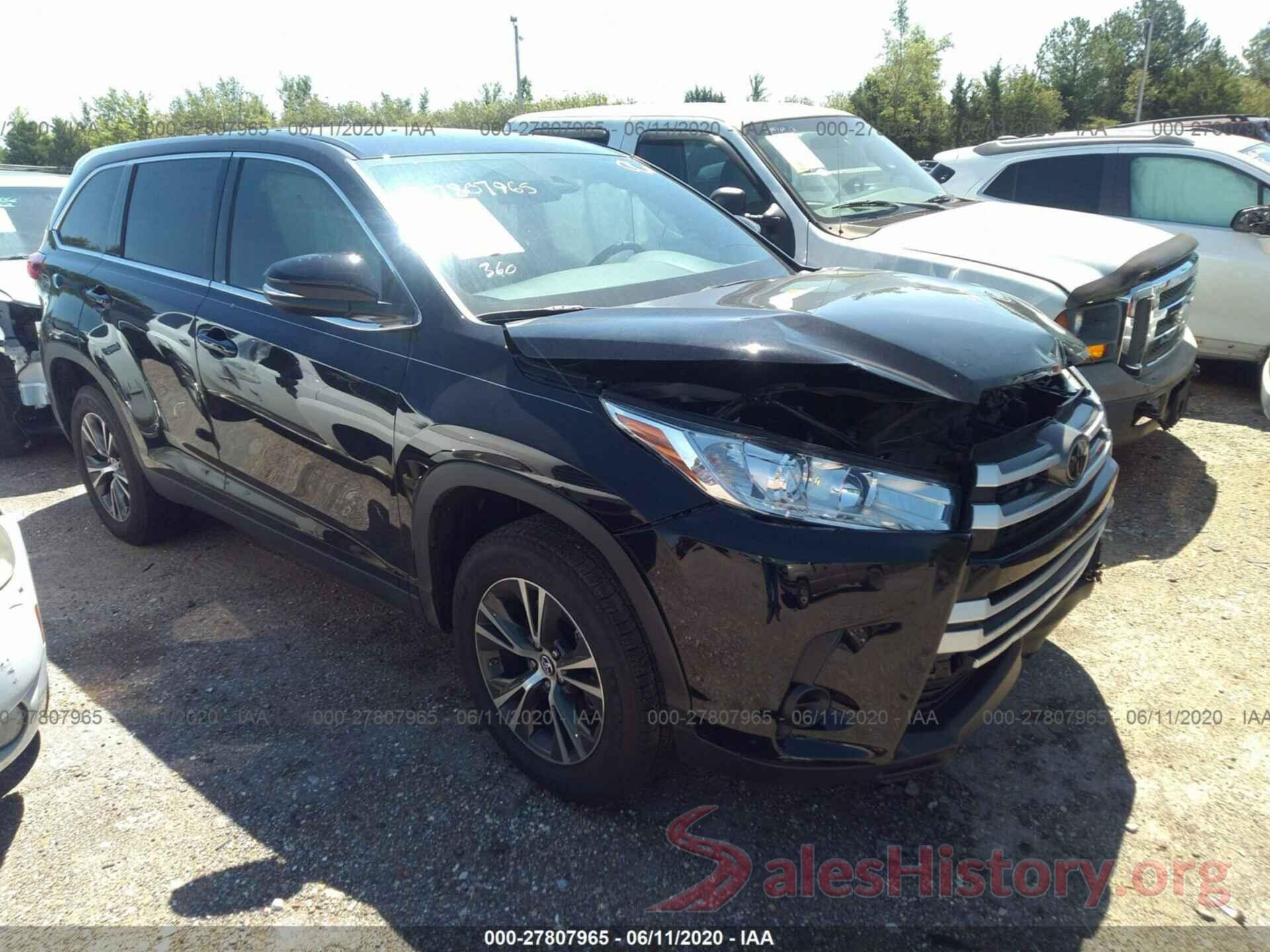 5TDZARFHXKS049888 2019 TOYOTA HIGHLANDER