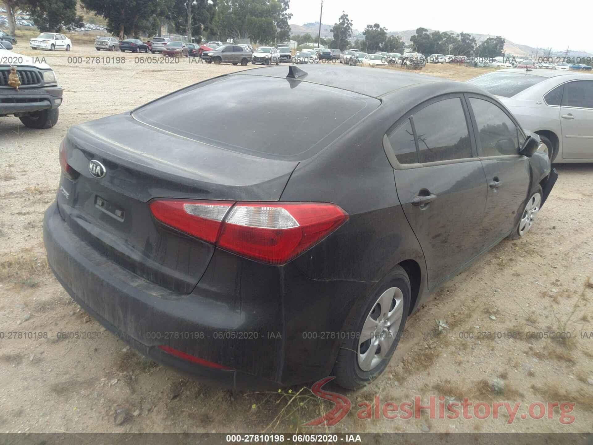 KNAFK4A66G5619307 2016 KIA FORTE