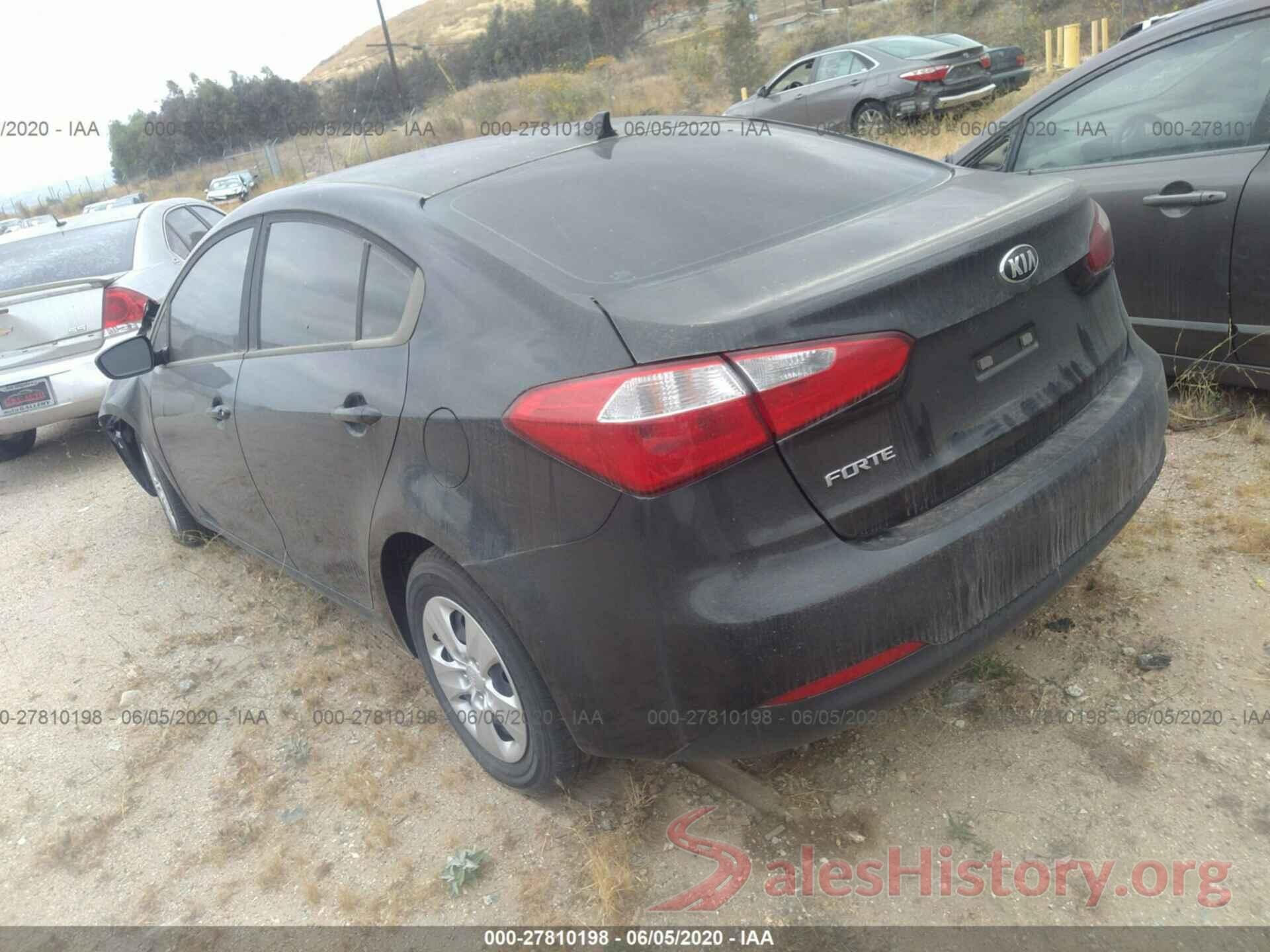 KNAFK4A66G5619307 2016 KIA FORTE