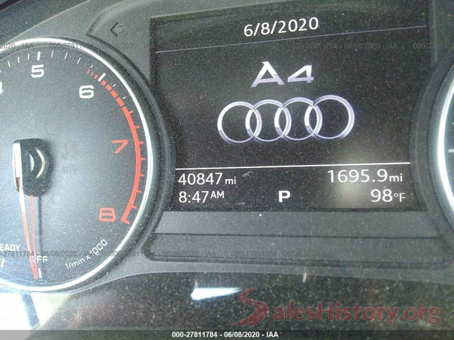 WAUGNAF4XHN021191 2017 Audi A4