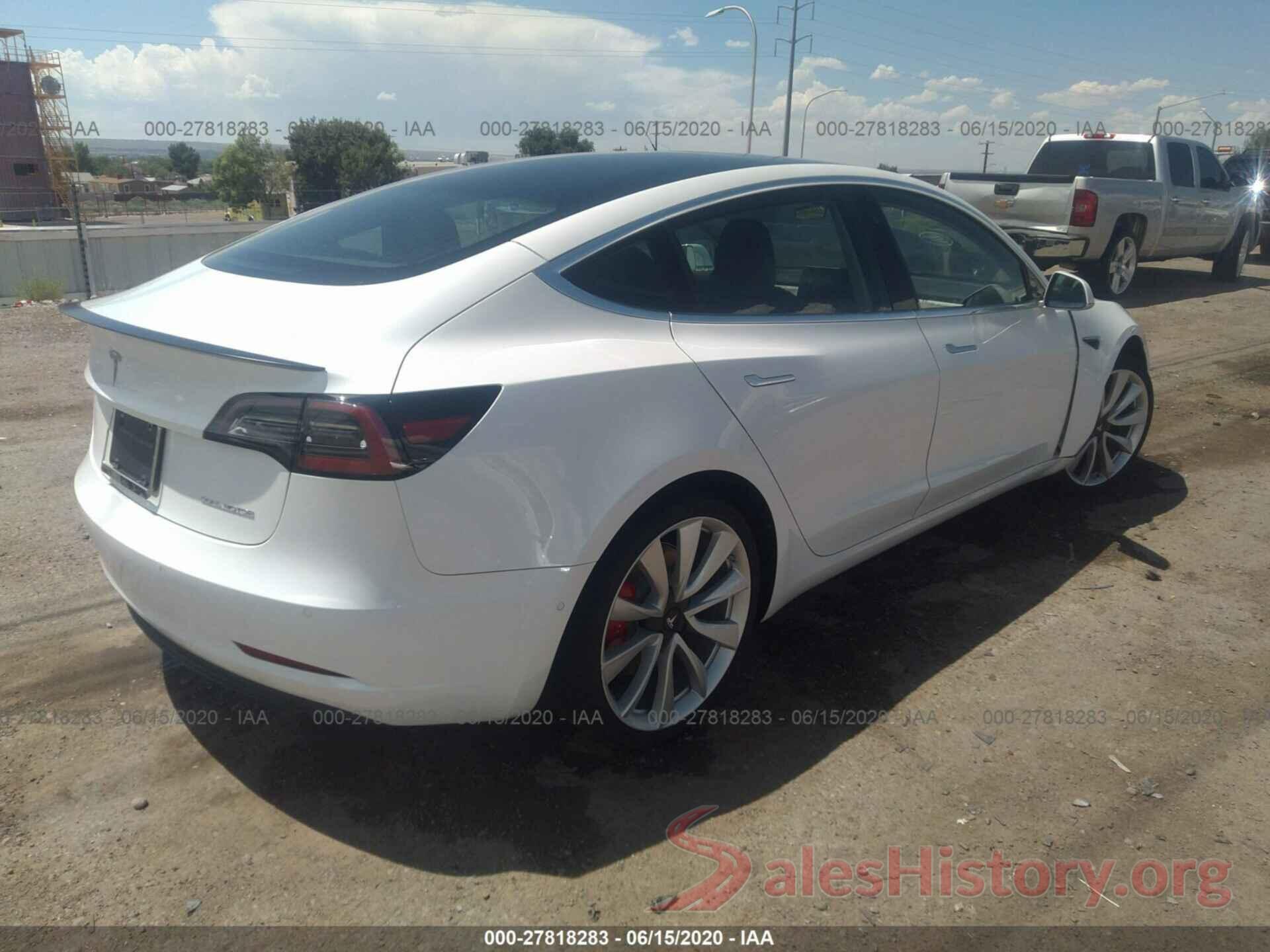 5YJ3E1EB4KF438796 2019 TESLA MODEL 3