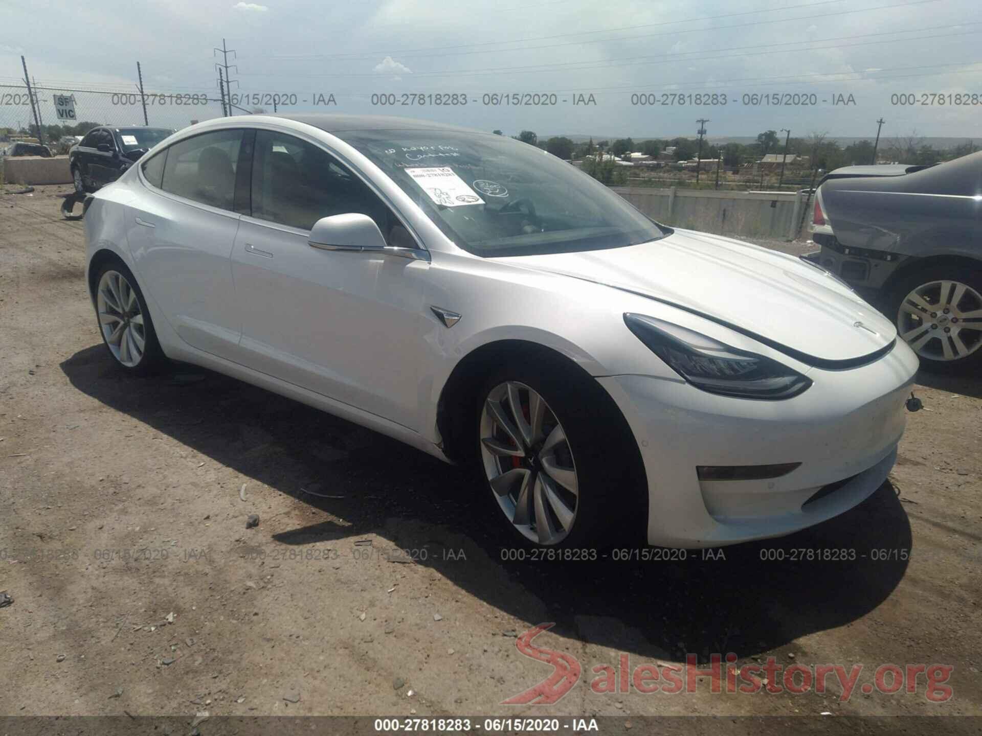 5YJ3E1EB4KF438796 2019 TESLA MODEL 3