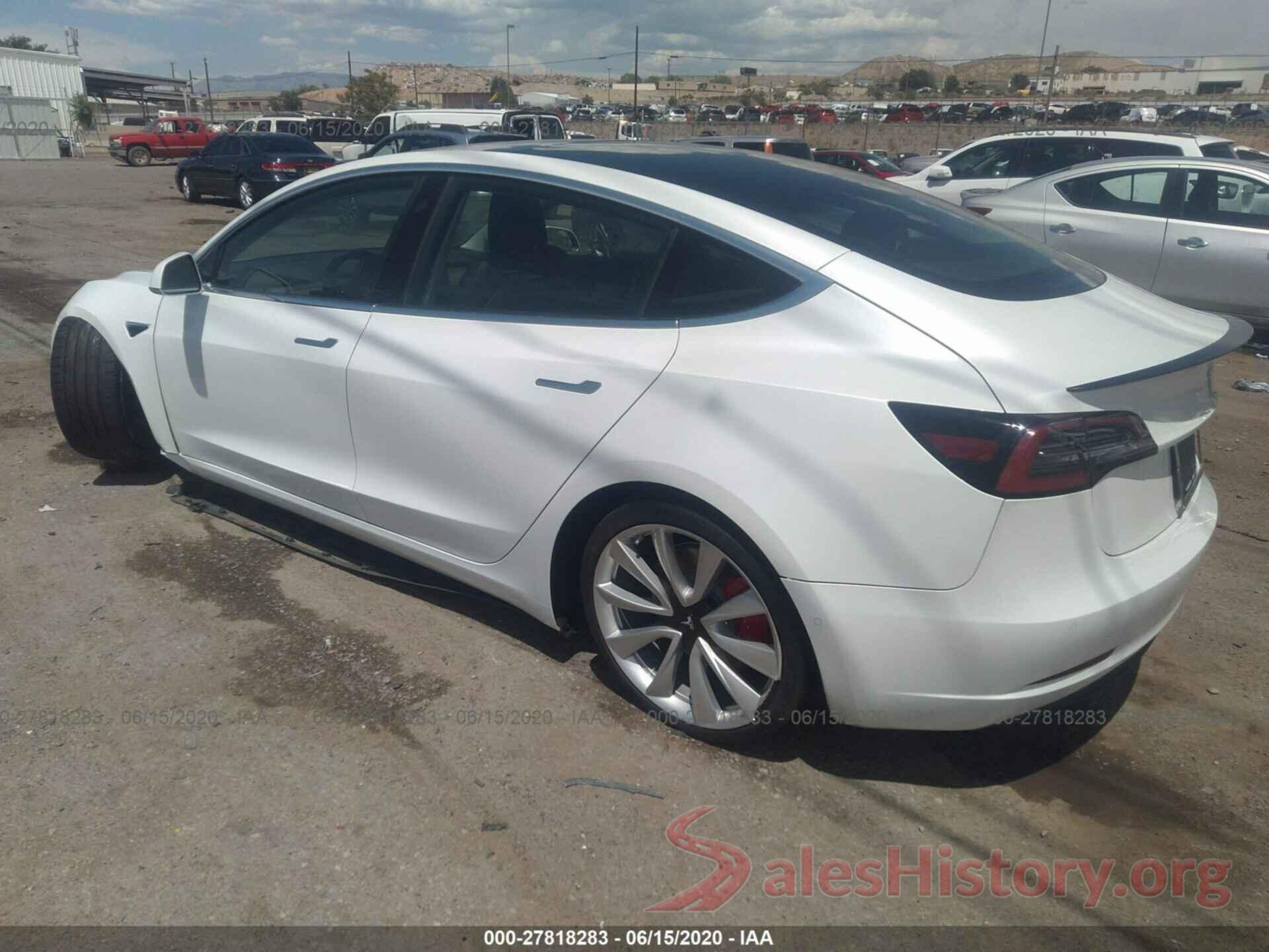 5YJ3E1EB4KF438796 2019 TESLA MODEL 3