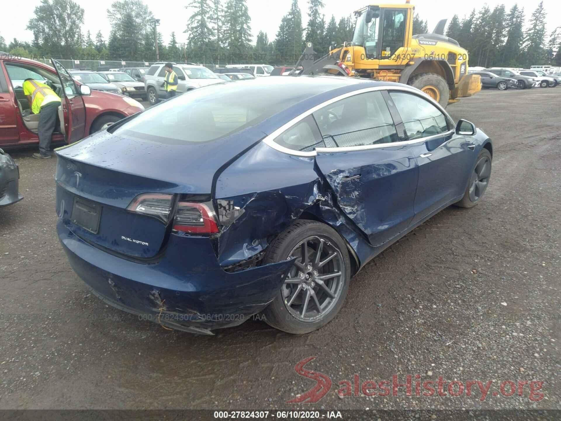 5YJ3E1EB8KF387805 2019 TESLA MODEL 3