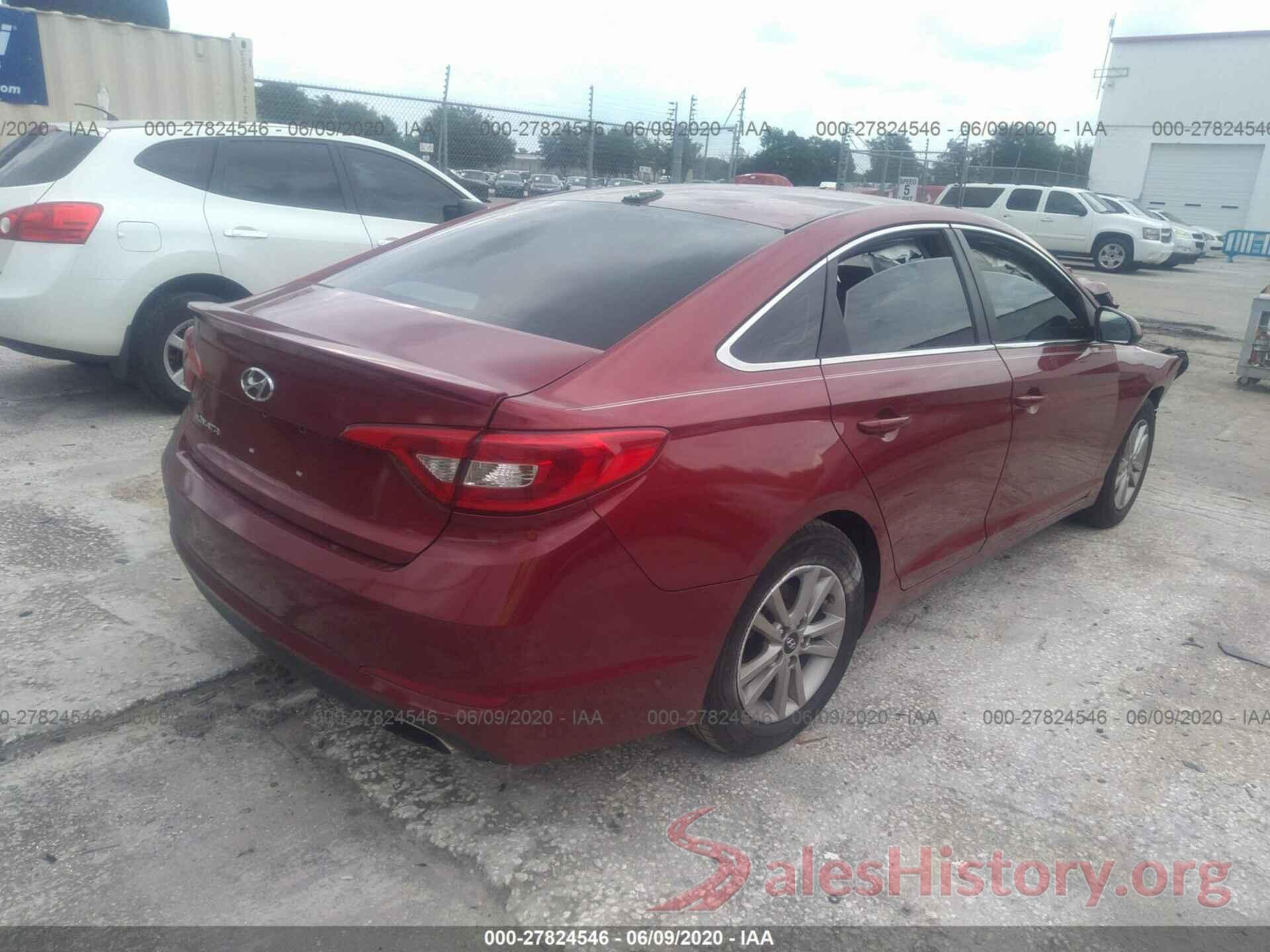 5NPE24AF5GH280957 2016 Hyundai Sonata