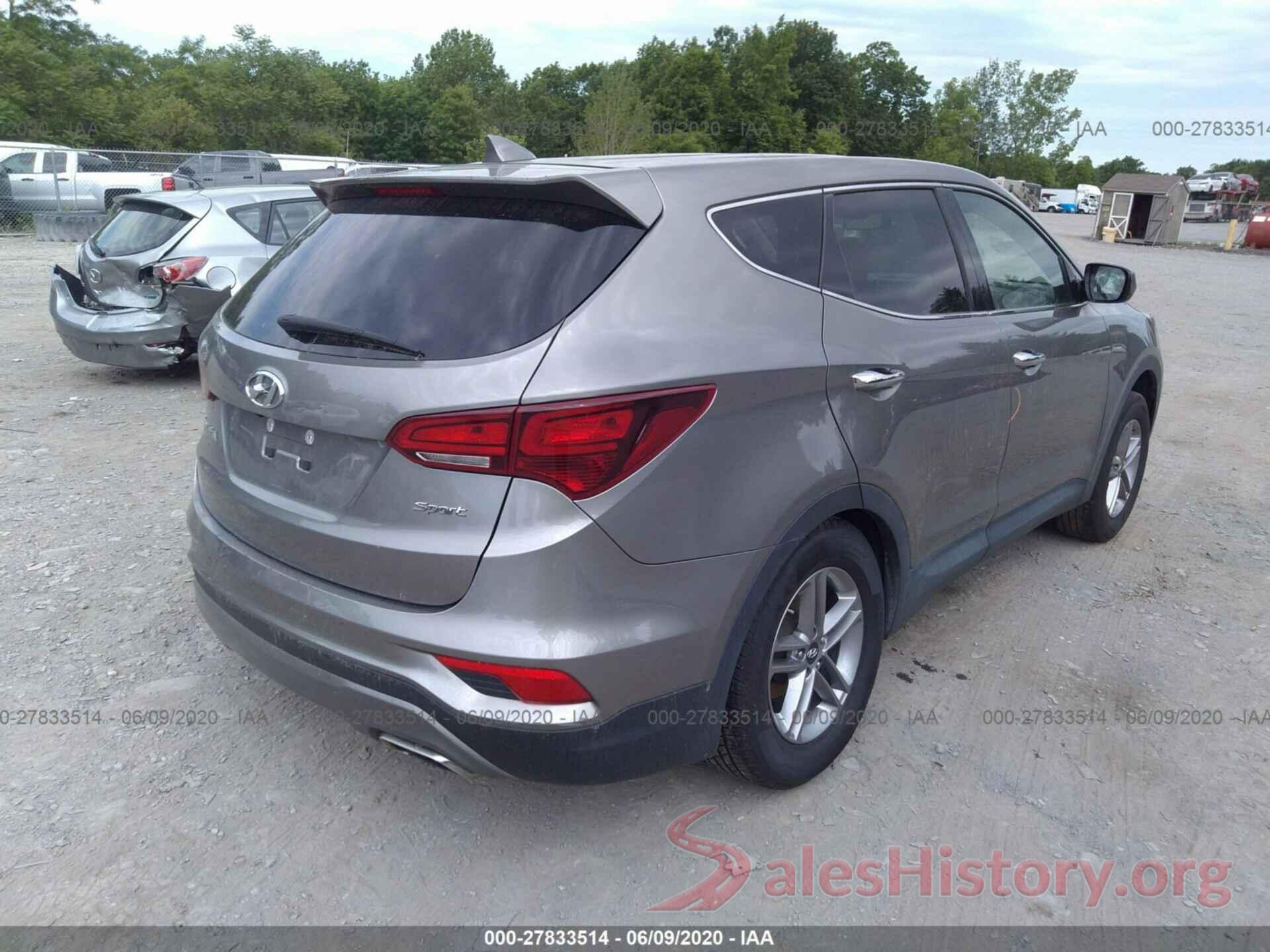 5NMZT3LB7HH033568 2017 Hyundai Santa FE Sport