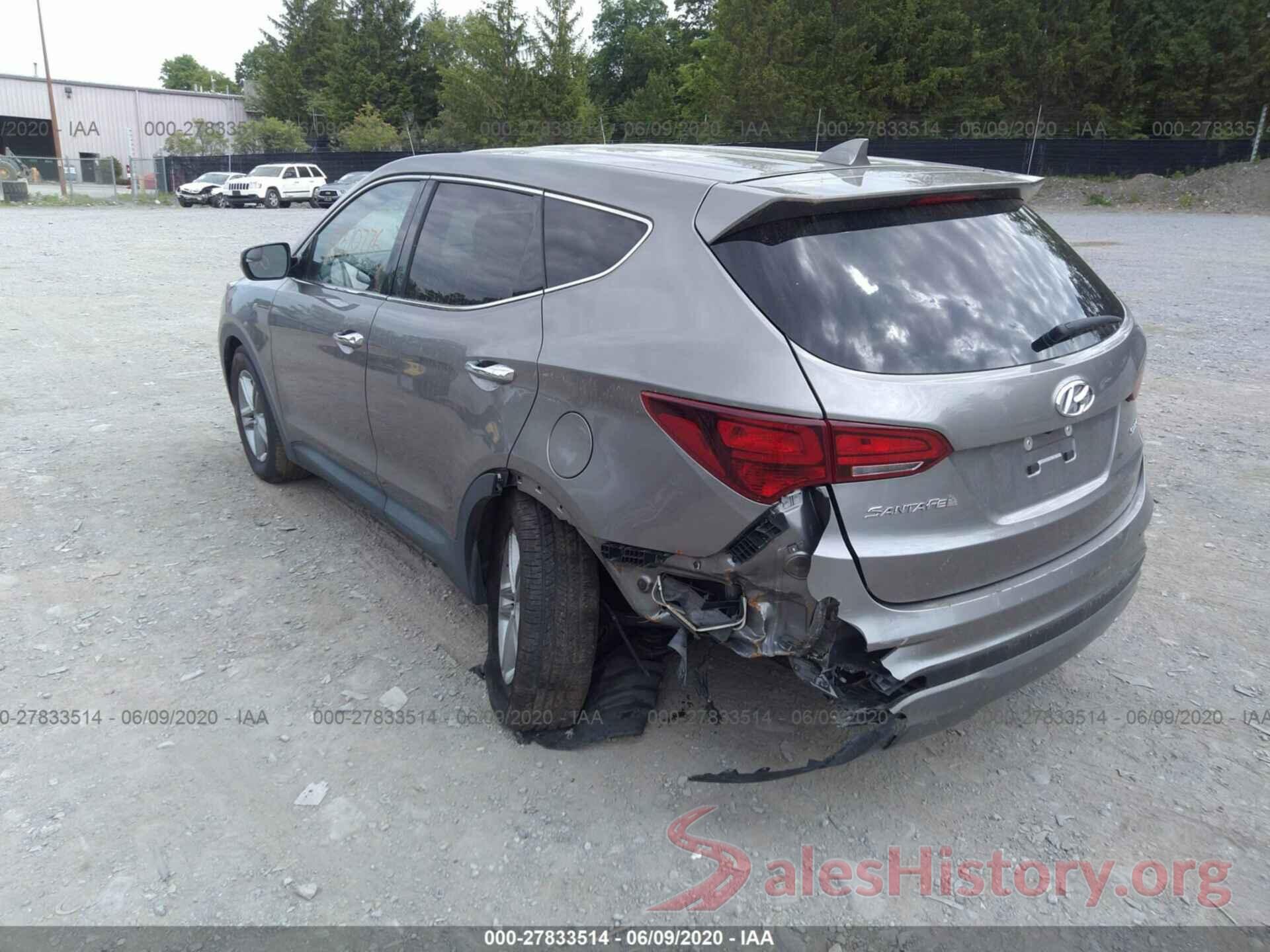 5NMZT3LB7HH033568 2017 Hyundai Santa FE Sport