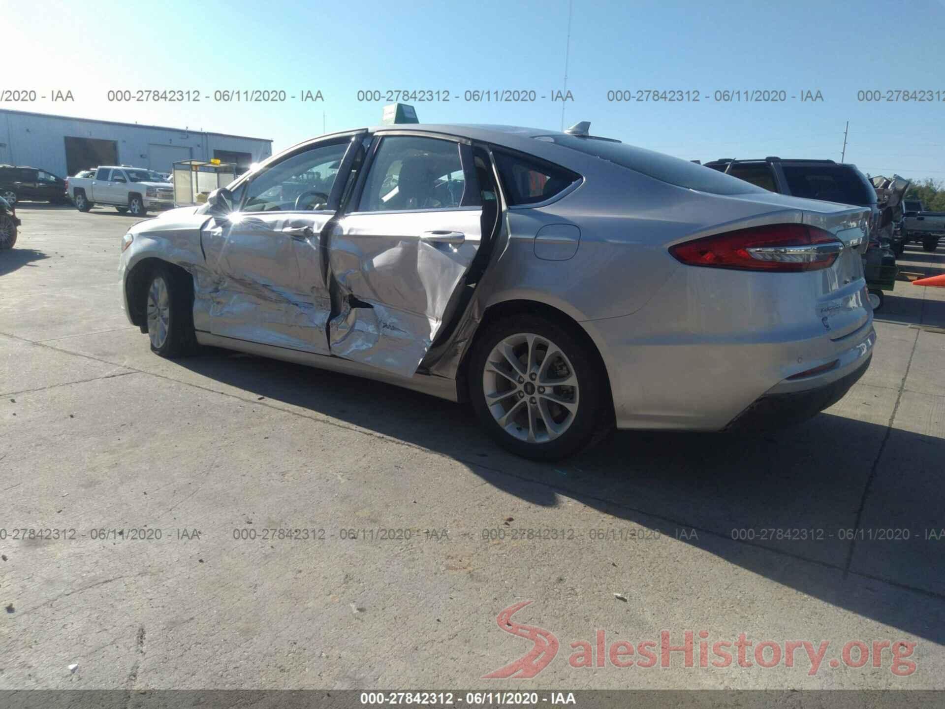 3FA6P0HD1KR161009 2019 FORD FUSION