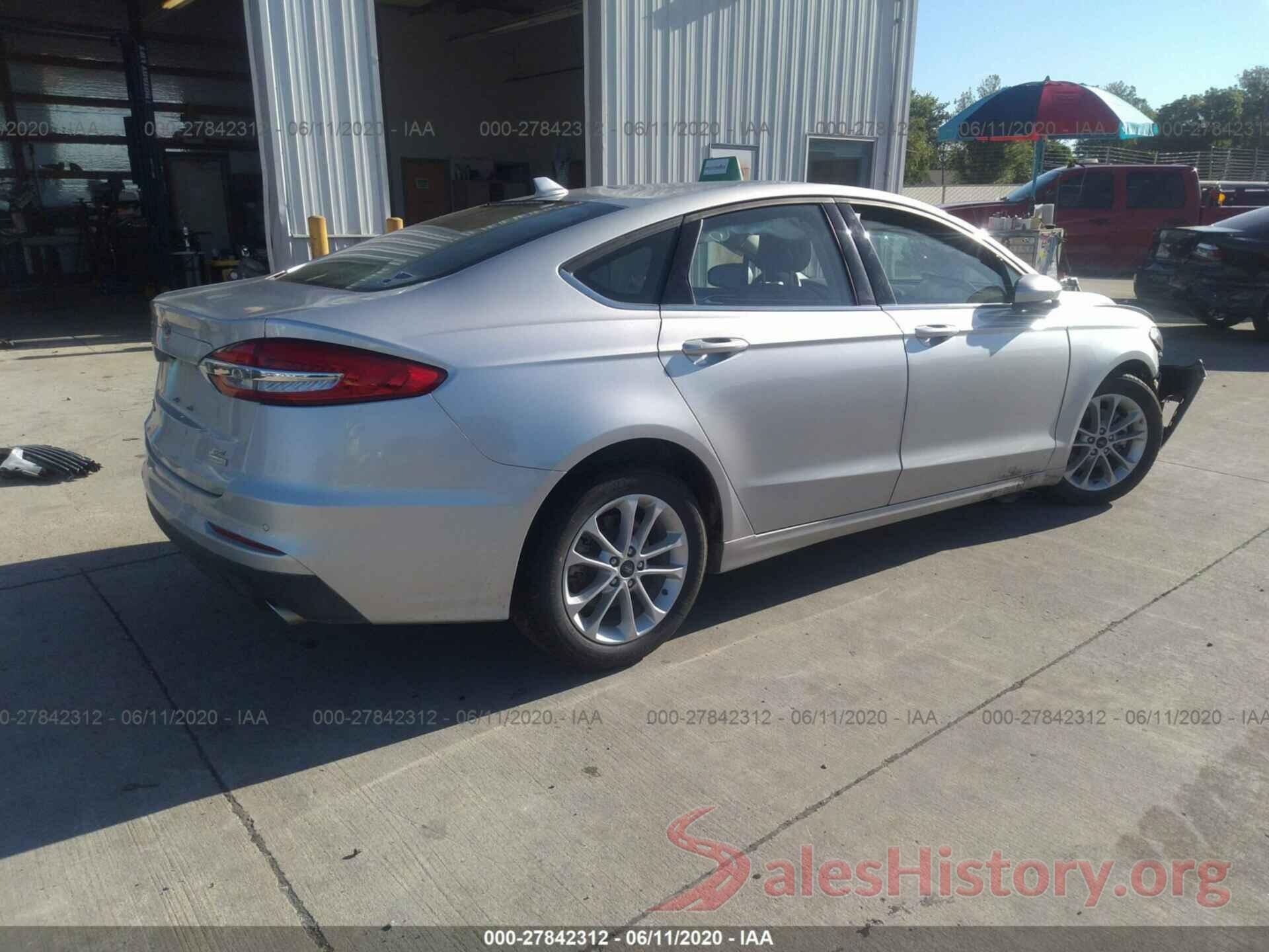 3FA6P0HD1KR161009 2019 FORD FUSION