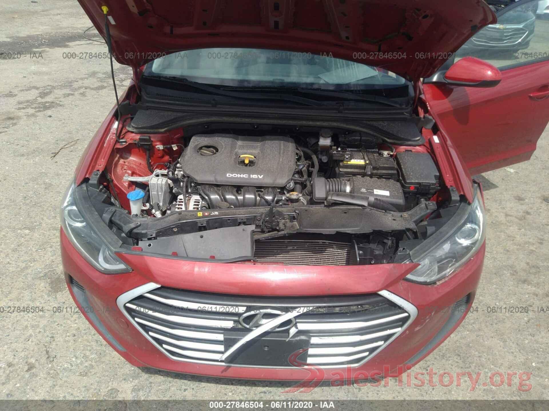 KMHD74LF8HU189906 2017 Hyundai Elantra