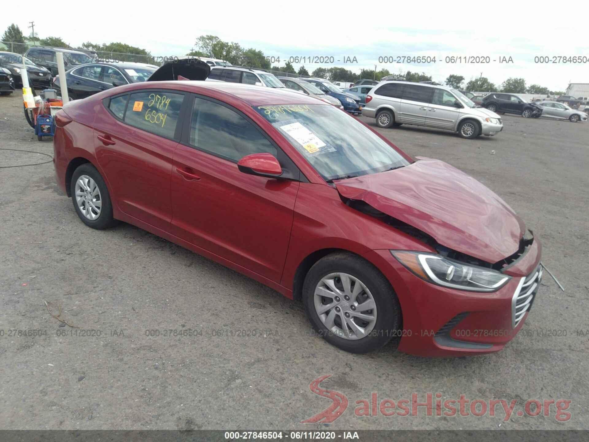 KMHD74LF8HU189906 2017 Hyundai Elantra