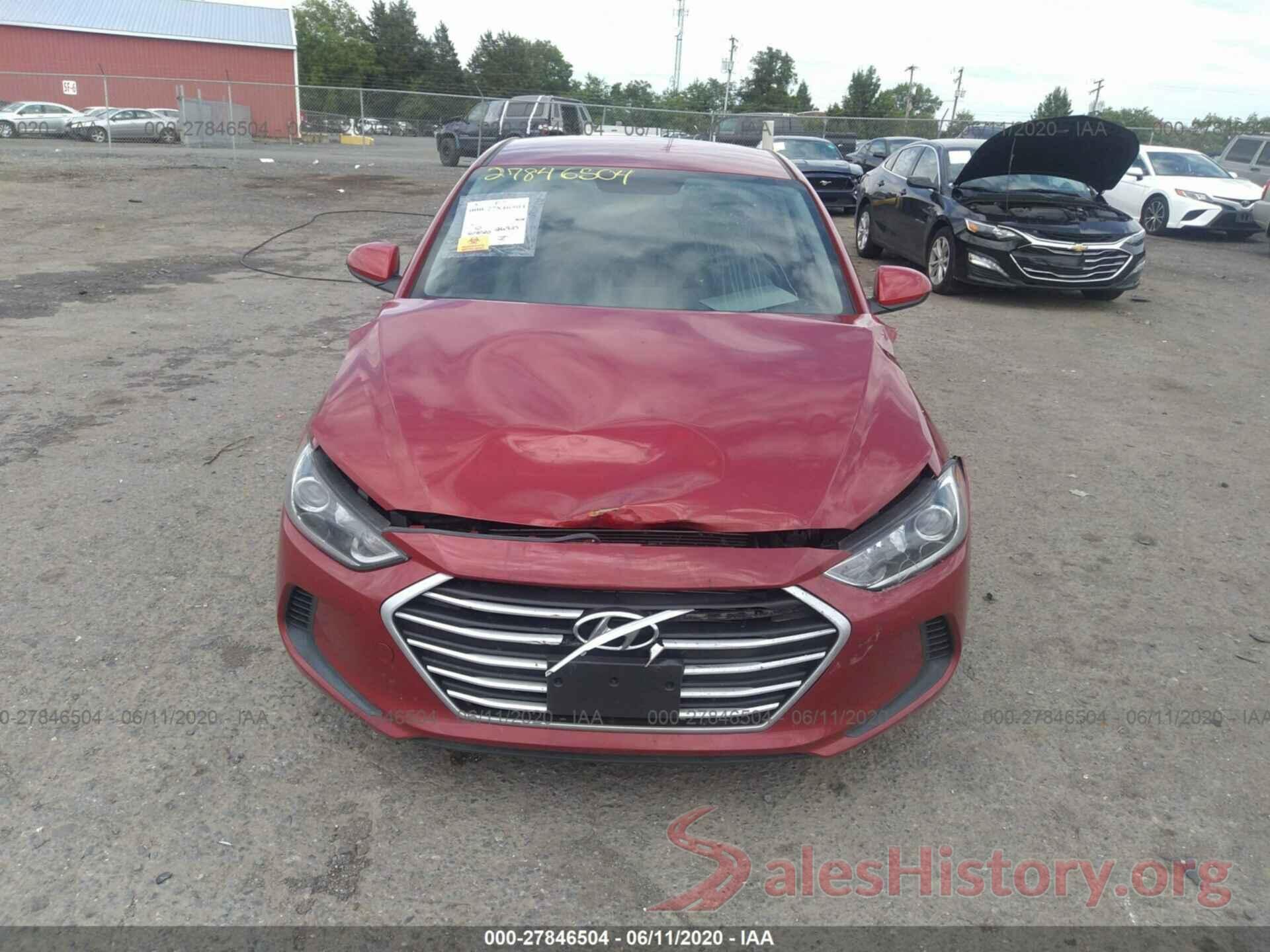 KMHD74LF8HU189906 2017 Hyundai Elantra