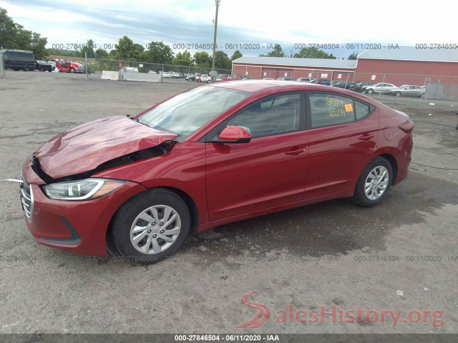 KMHD74LF8HU189906 2017 Hyundai Elantra