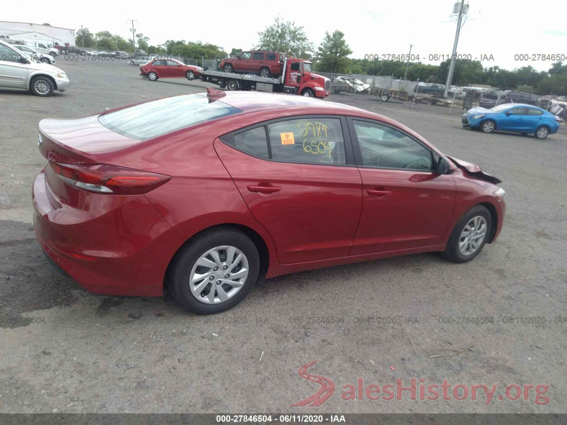 KMHD74LF8HU189906 2017 Hyundai Elantra