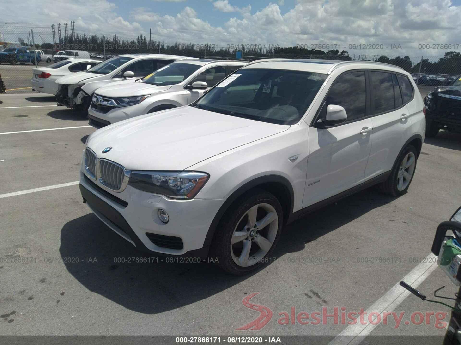 5UXWZ7C36H0X39561 2017 BMW X3