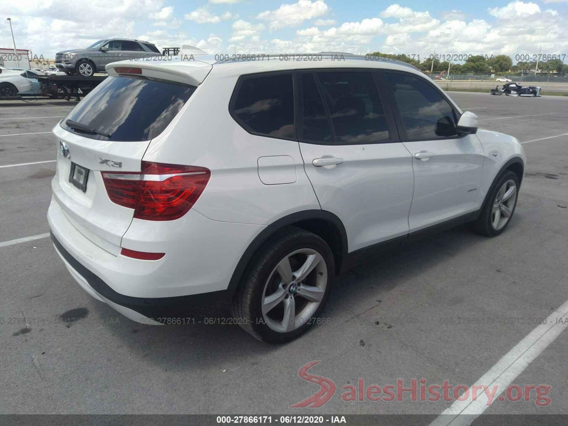 5UXWZ7C36H0X39561 2017 BMW X3