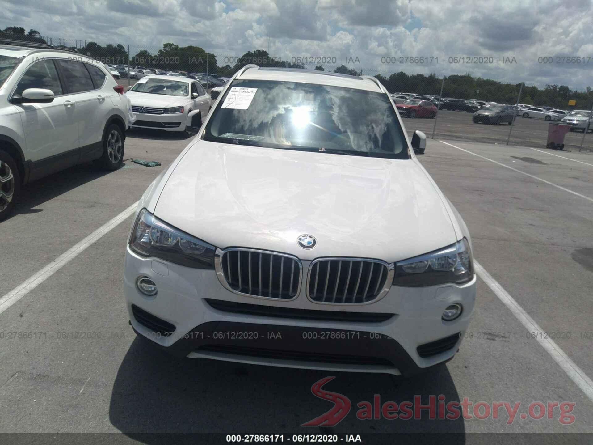 5UXWZ7C36H0X39561 2017 BMW X3