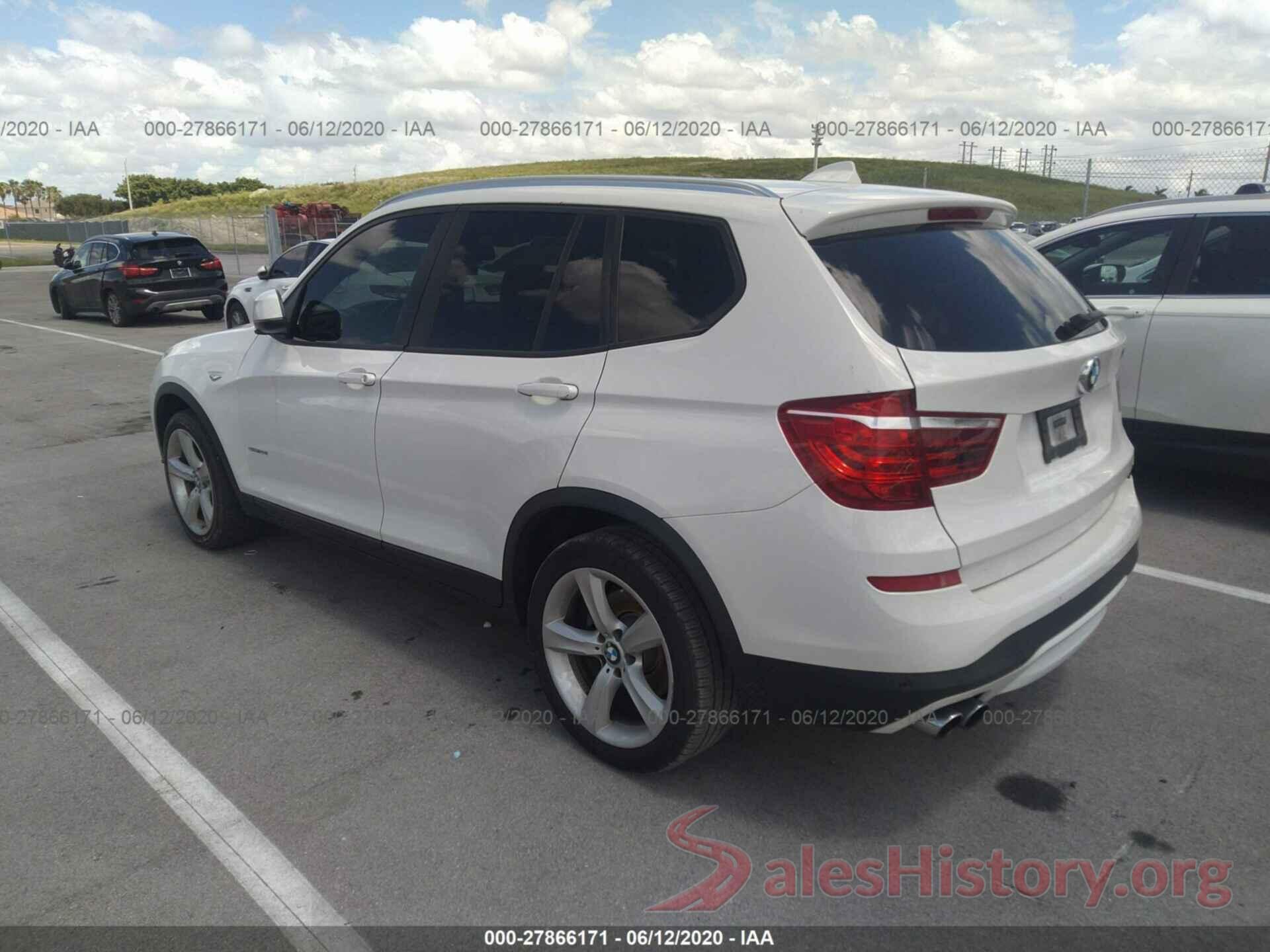 5UXWZ7C36H0X39561 2017 BMW X3