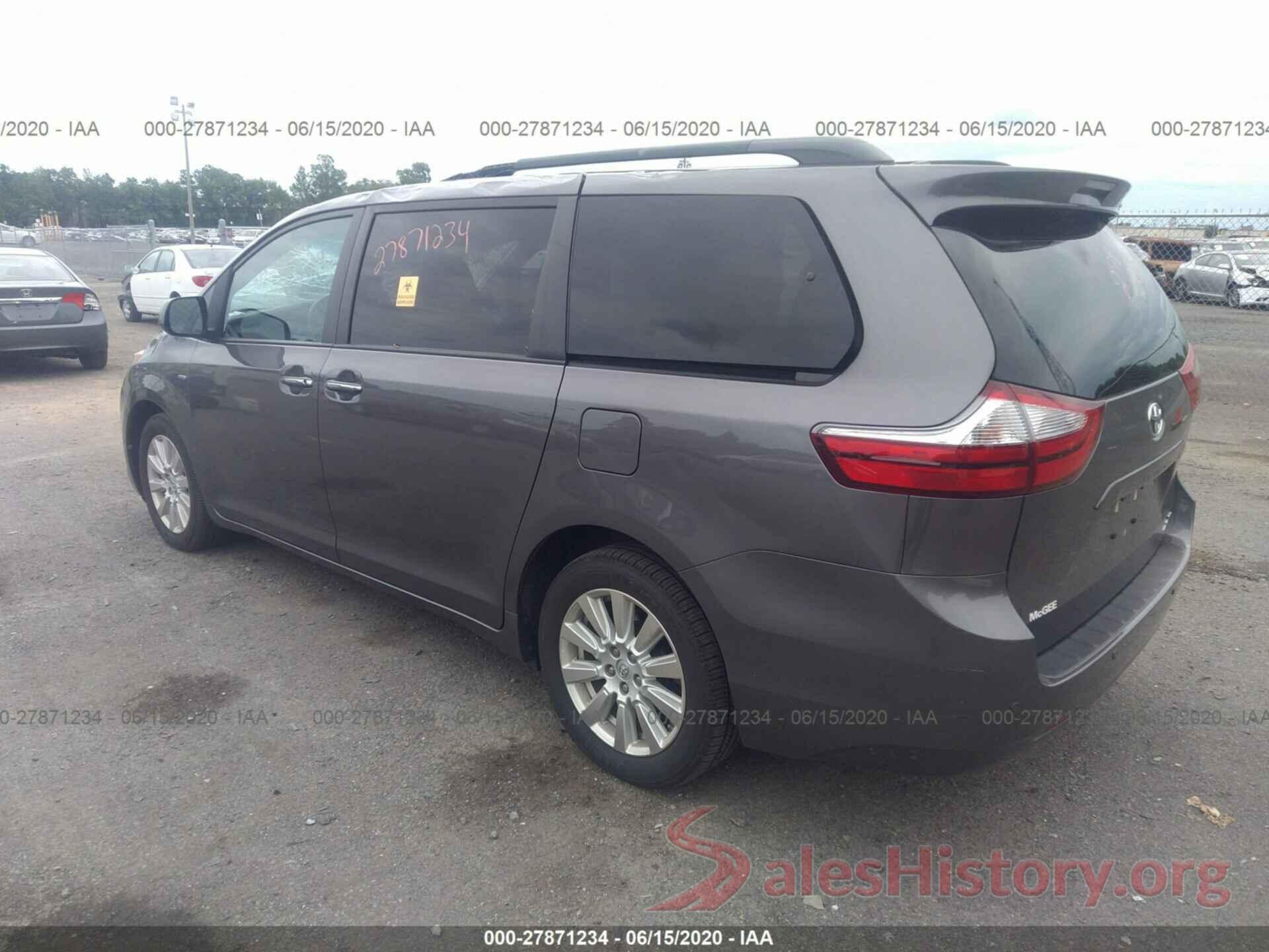 5TDDZ3DC1HS168722 2017 Toyota Sienna