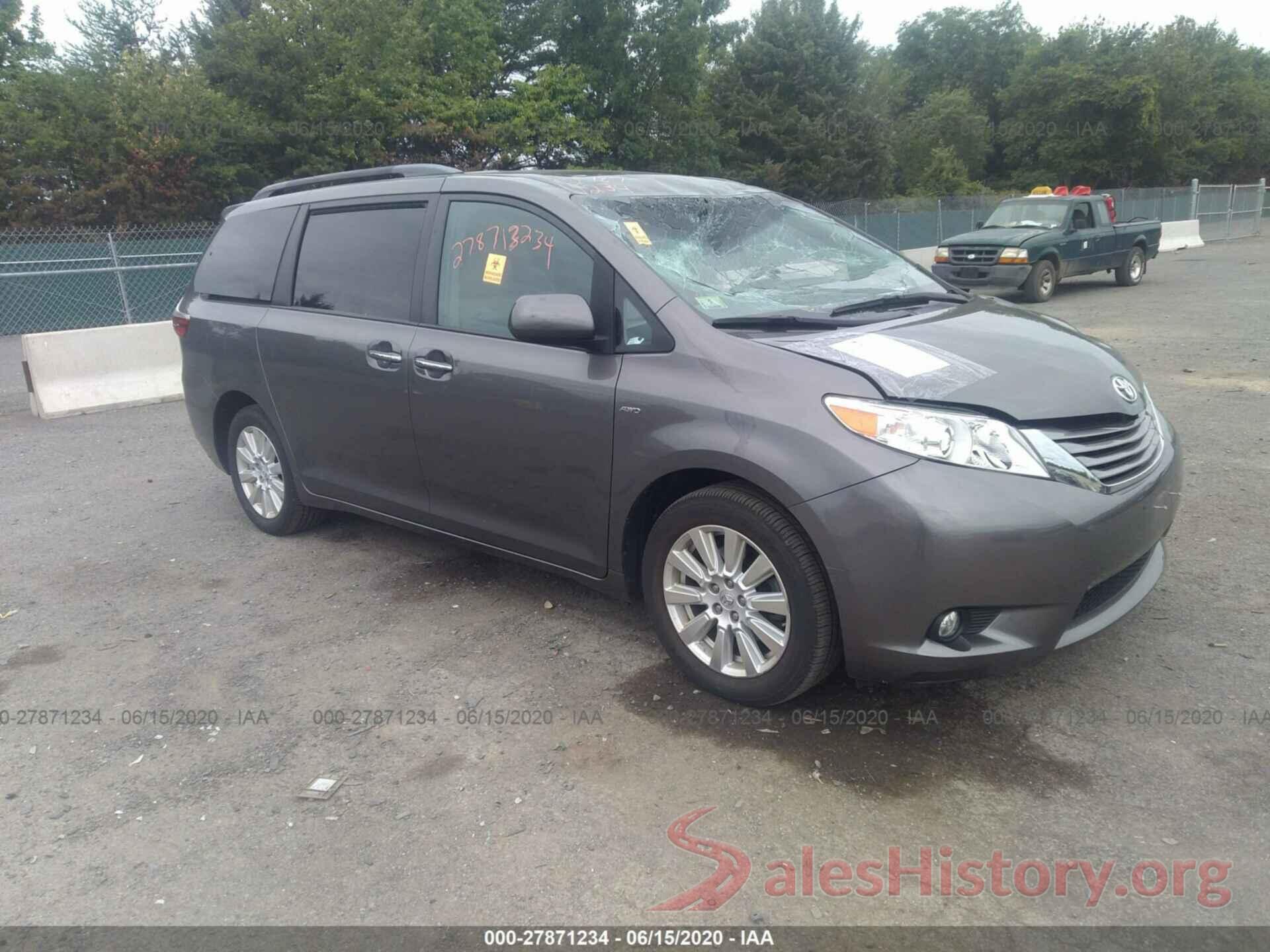 5TDDZ3DC1HS168722 2017 Toyota Sienna