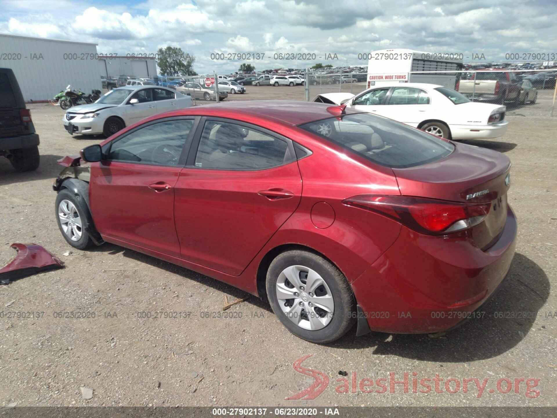 5NPDH4AE2GH795478 2016 Hyundai Elantra