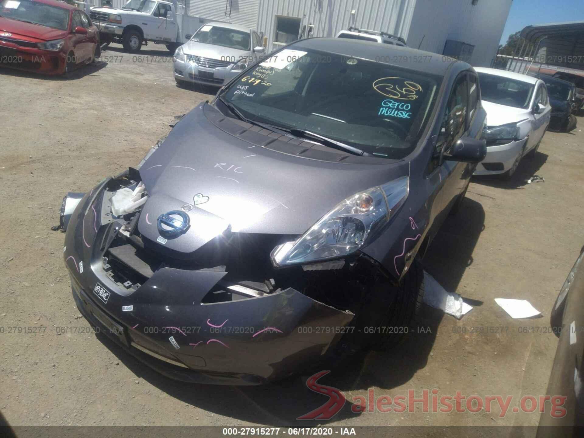 1N4AZ0CP8FC310123 2015 NISSAN LEAF