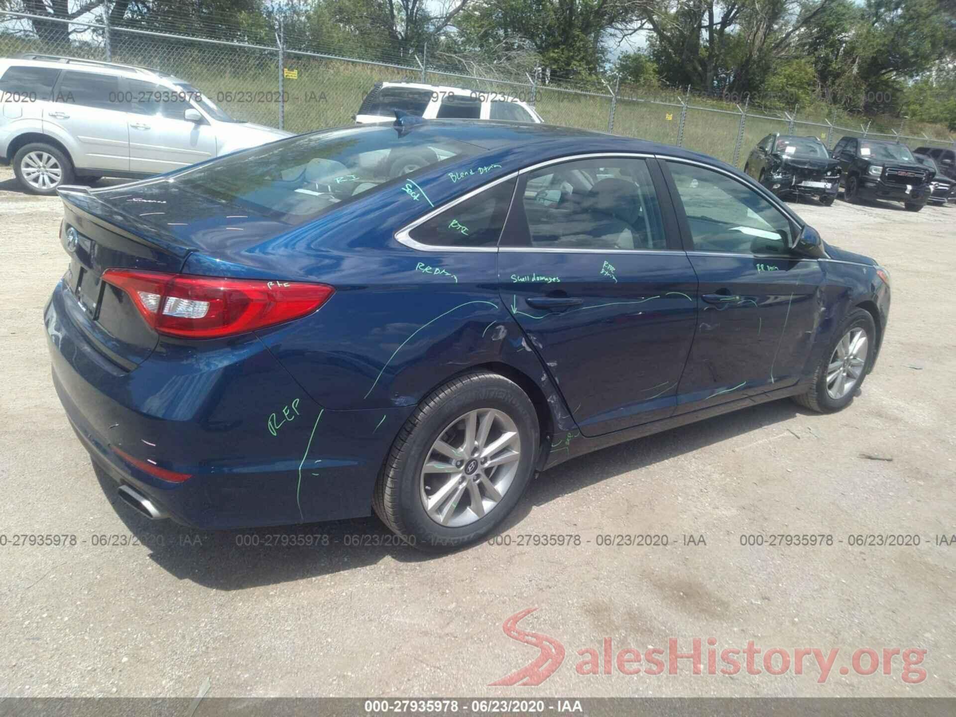 5NPE24AF4HH509596 2017 Hyundai Sonata