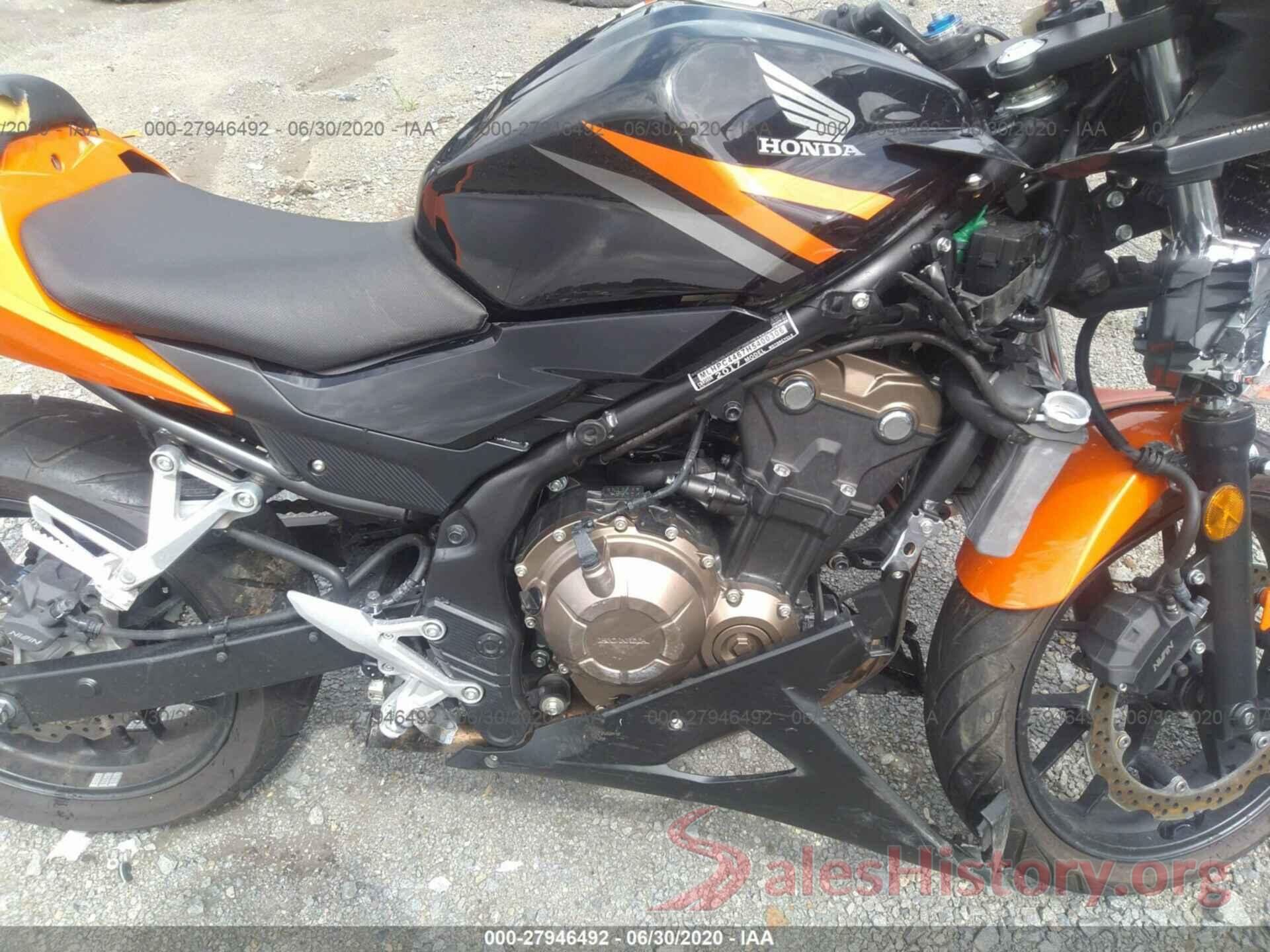 MLHPC4467H5400306 2017 HONDA CBR500