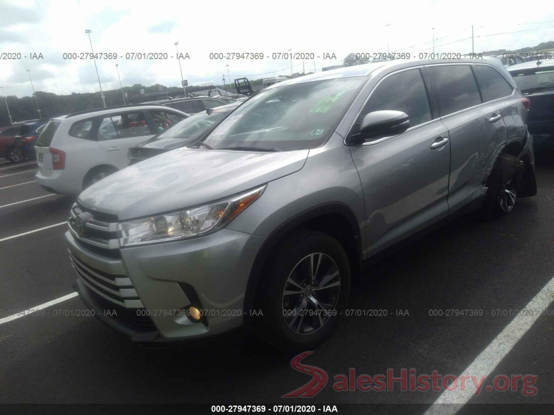 5TDBZRFH7KS701912 2019 TOYOTA HIGHLANDER