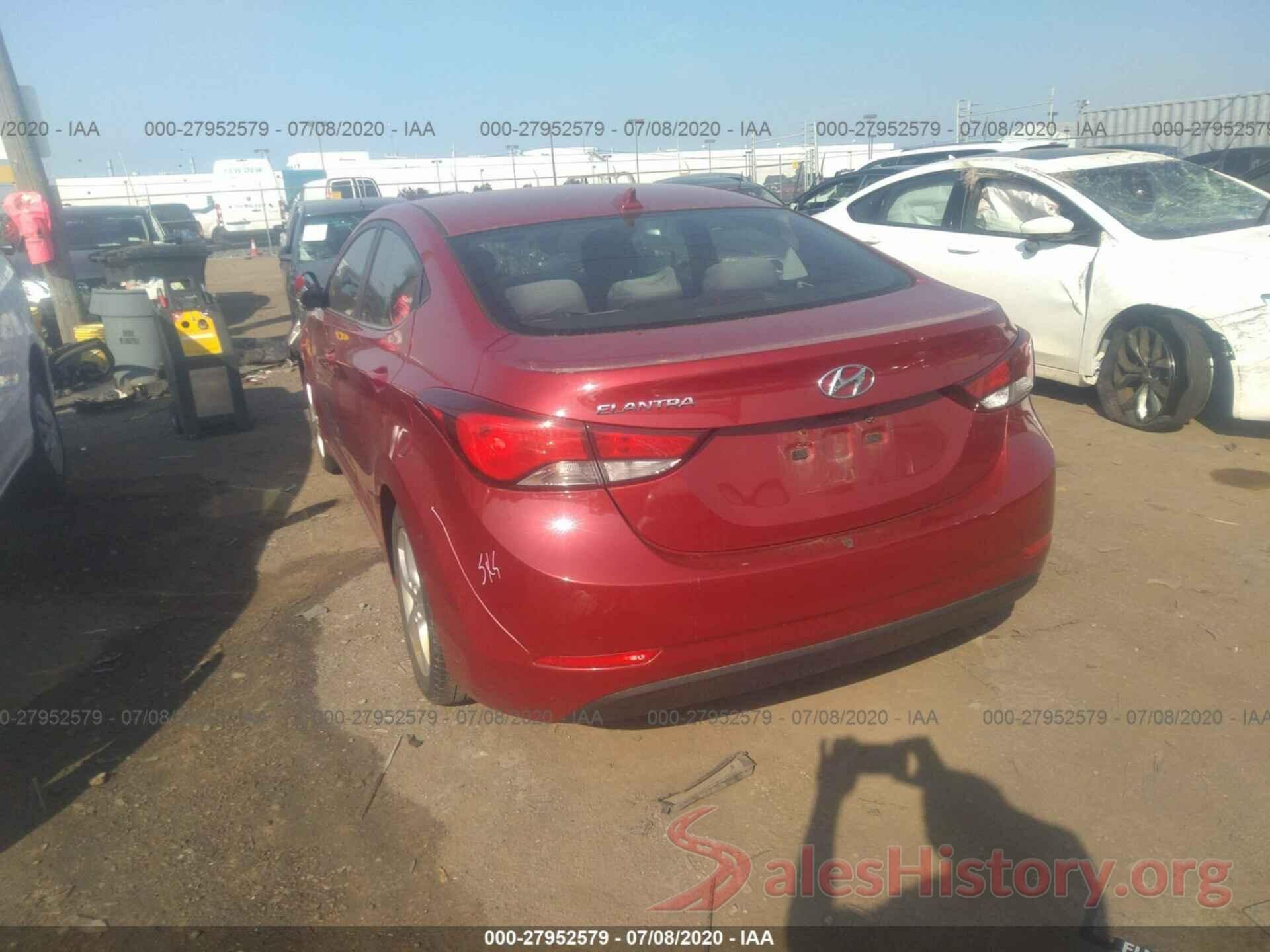 KMHDH4AE1GU634265 2016 Hyundai Elantra