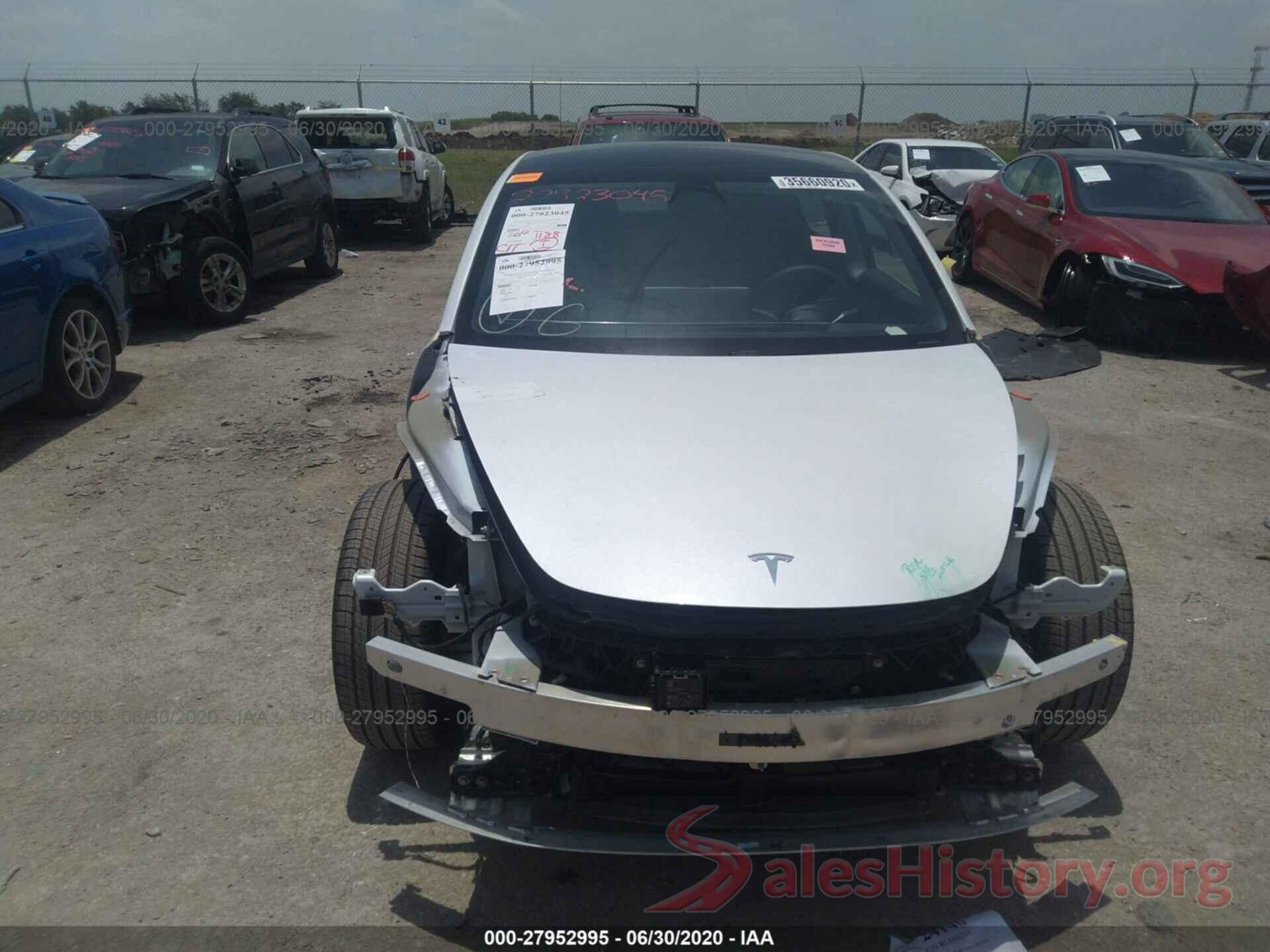 5YJ3E1EA3LF632597 2020 TESLA MODEL 3