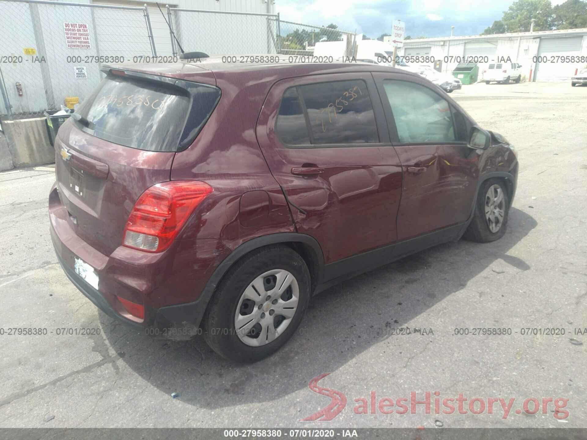 3GNCJKSB6HL152973 2017 Chevrolet Trax