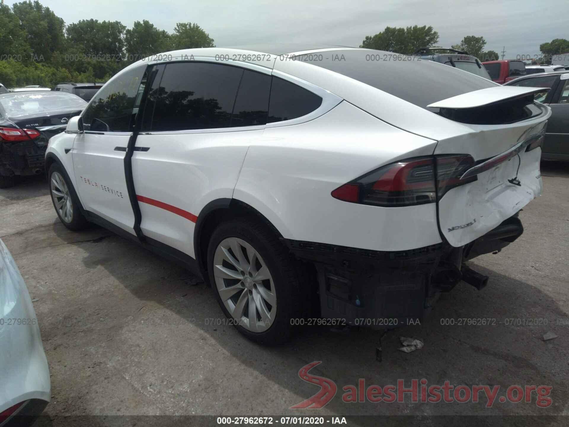 5YJXCAE24HF046031 2017 TESLA MODEL X