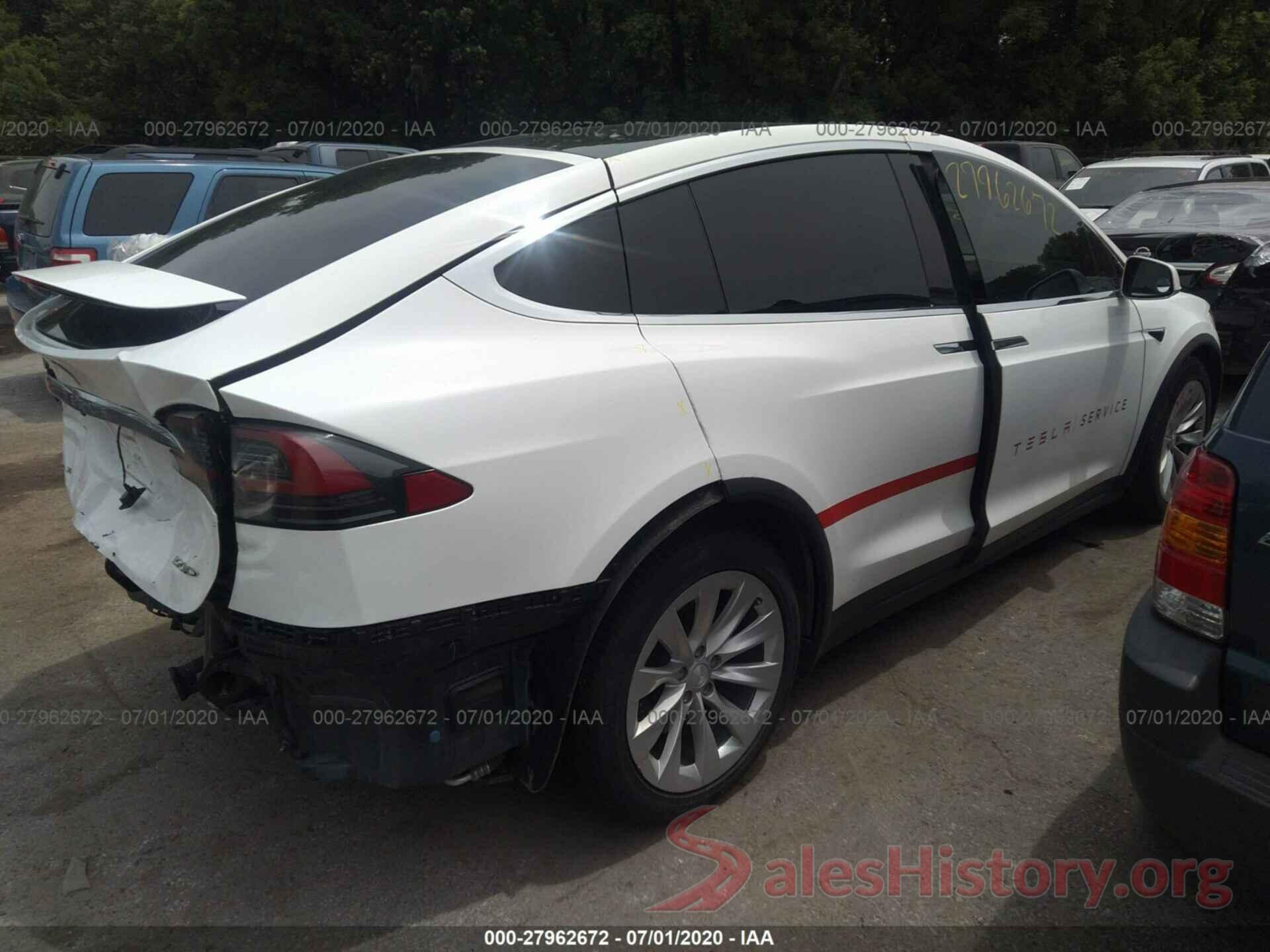 5YJXCAE24HF046031 2017 TESLA MODEL X