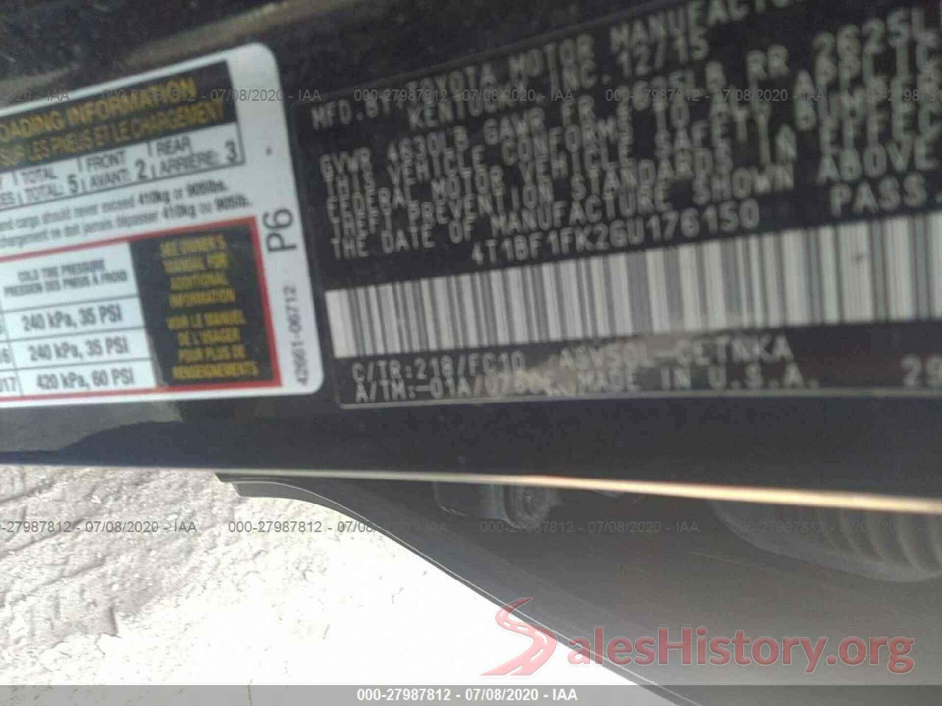 4T1BF1FK2GU176150 2016 Toyota Camry