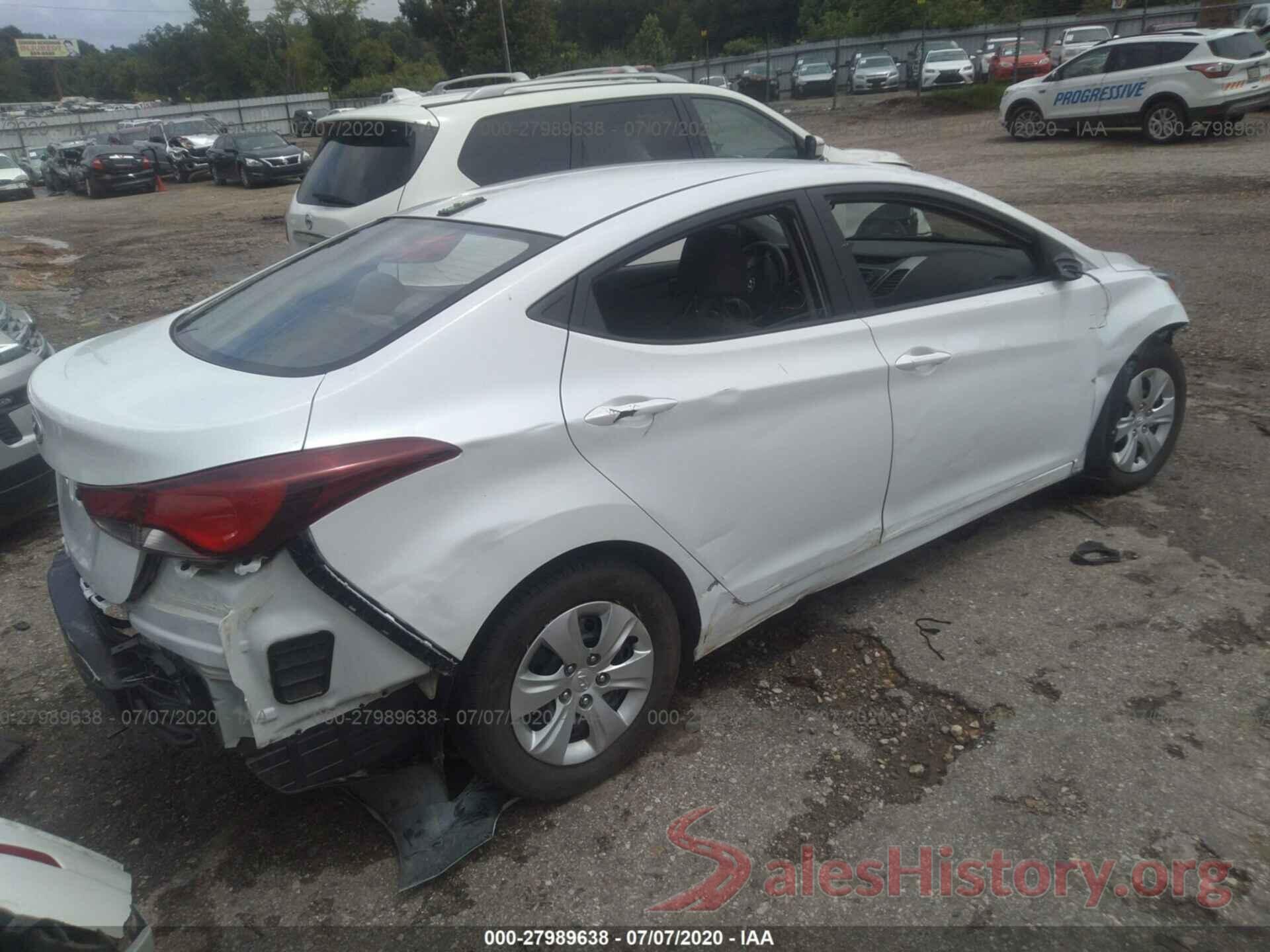 5NPDH4AE5GH713338 2016 Hyundai Elantra