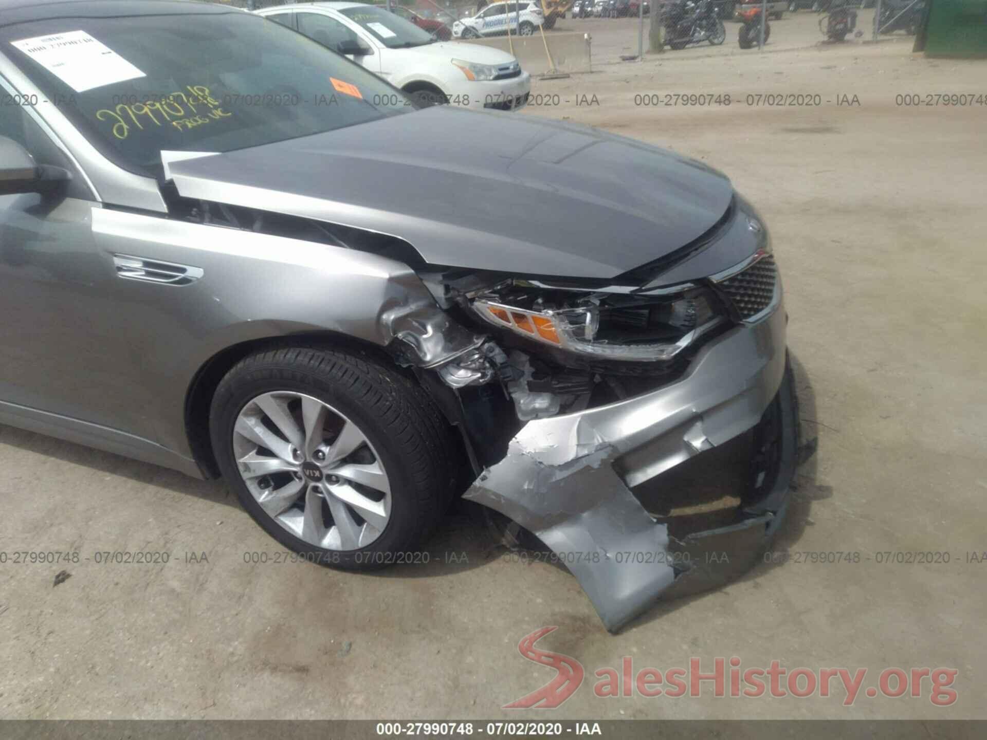 5XXGU4L31GG092048 2016 KIA Optima