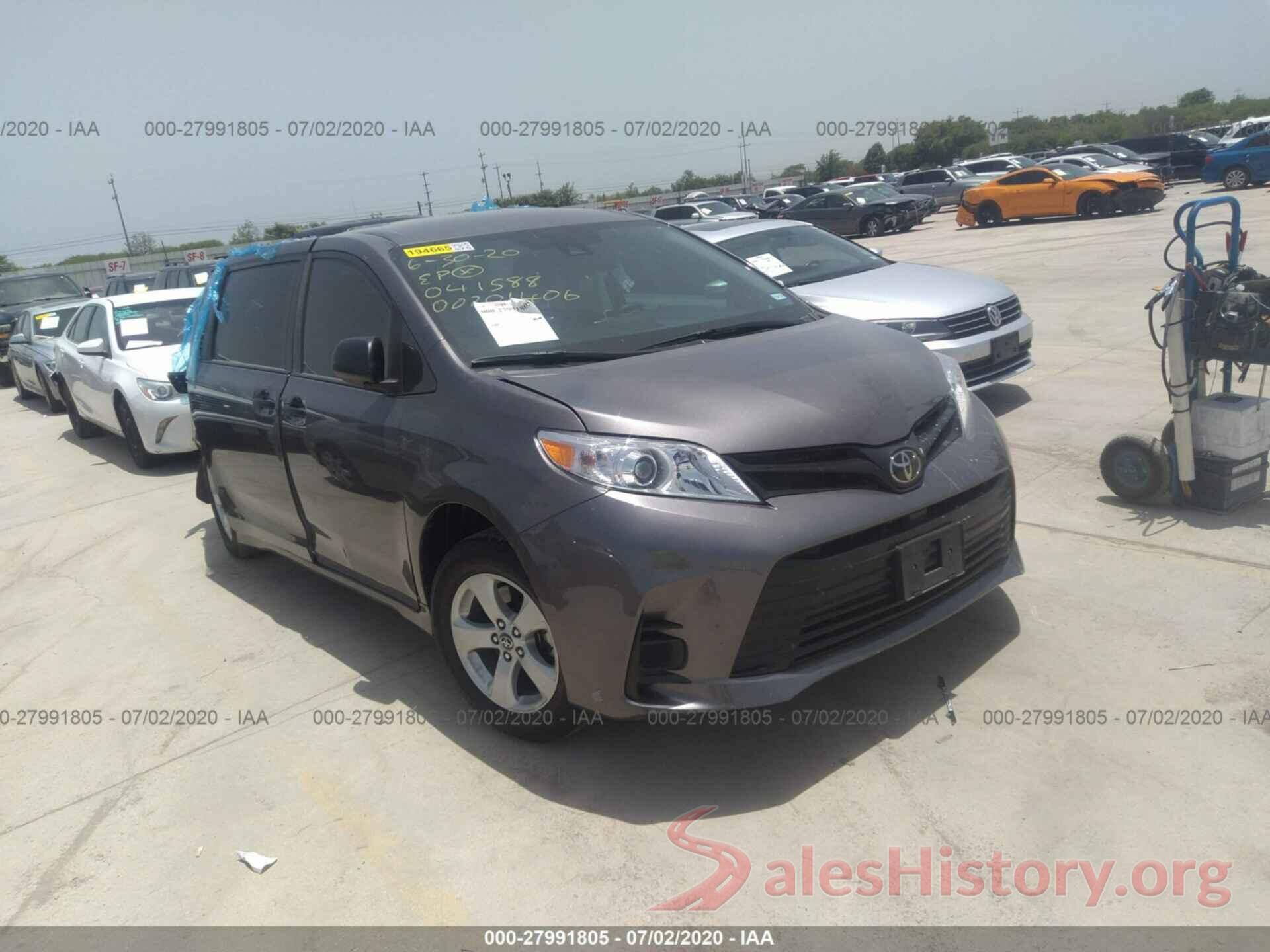 5TDZZ3DC4LS041588 2020 TOYOTA SIENNA