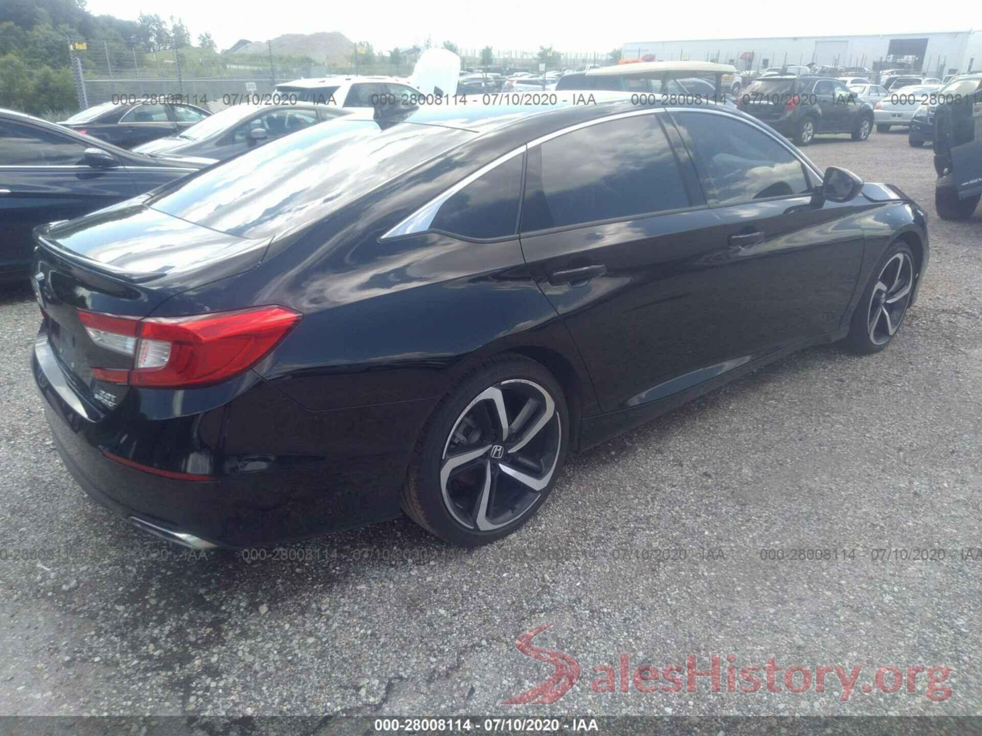 1HGCV2F34LA006654 2020 HONDA ACCORD SEDAN