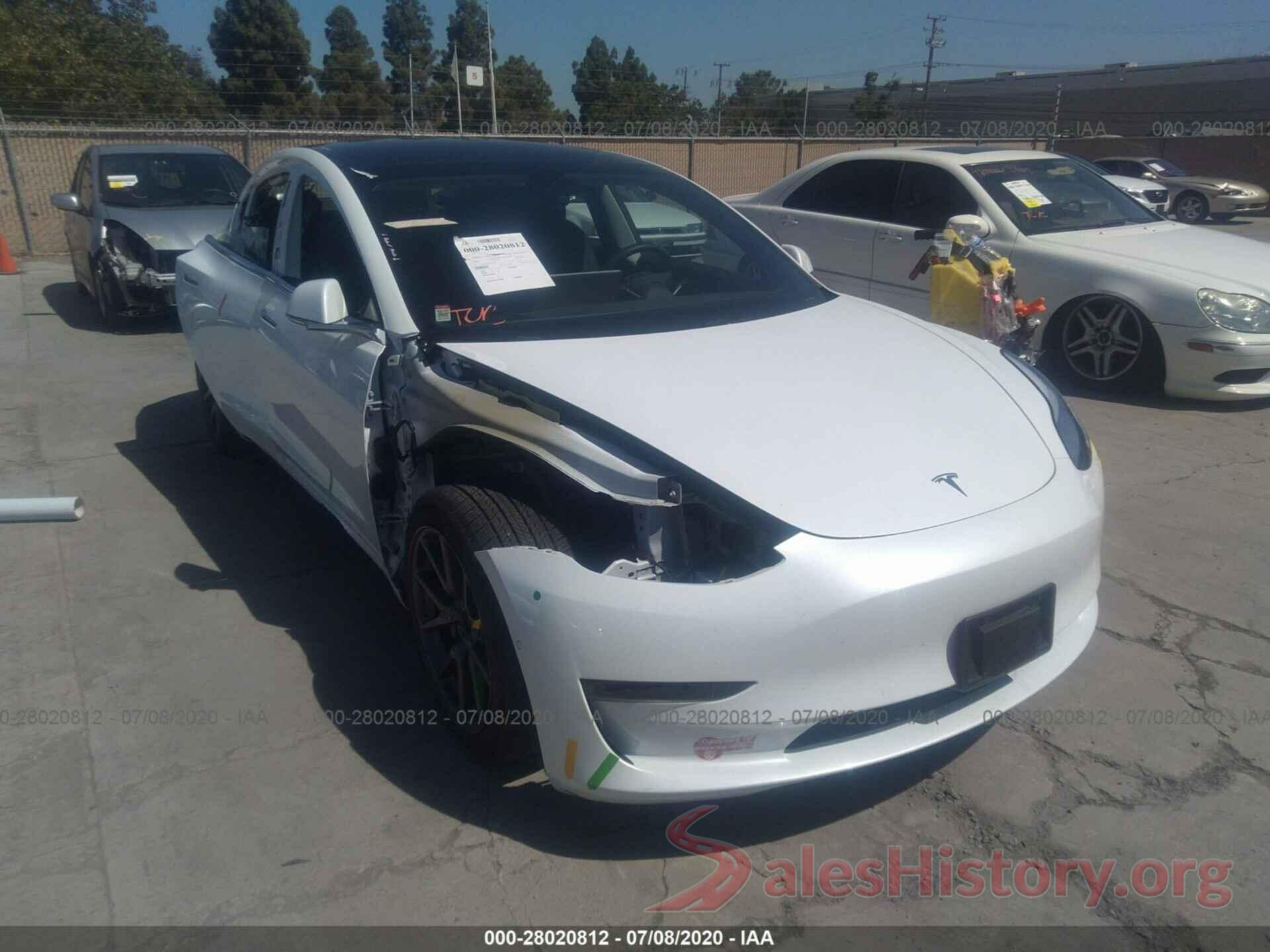 5YJ3E1EA0JF062765 2018 TESLA MODEL 3