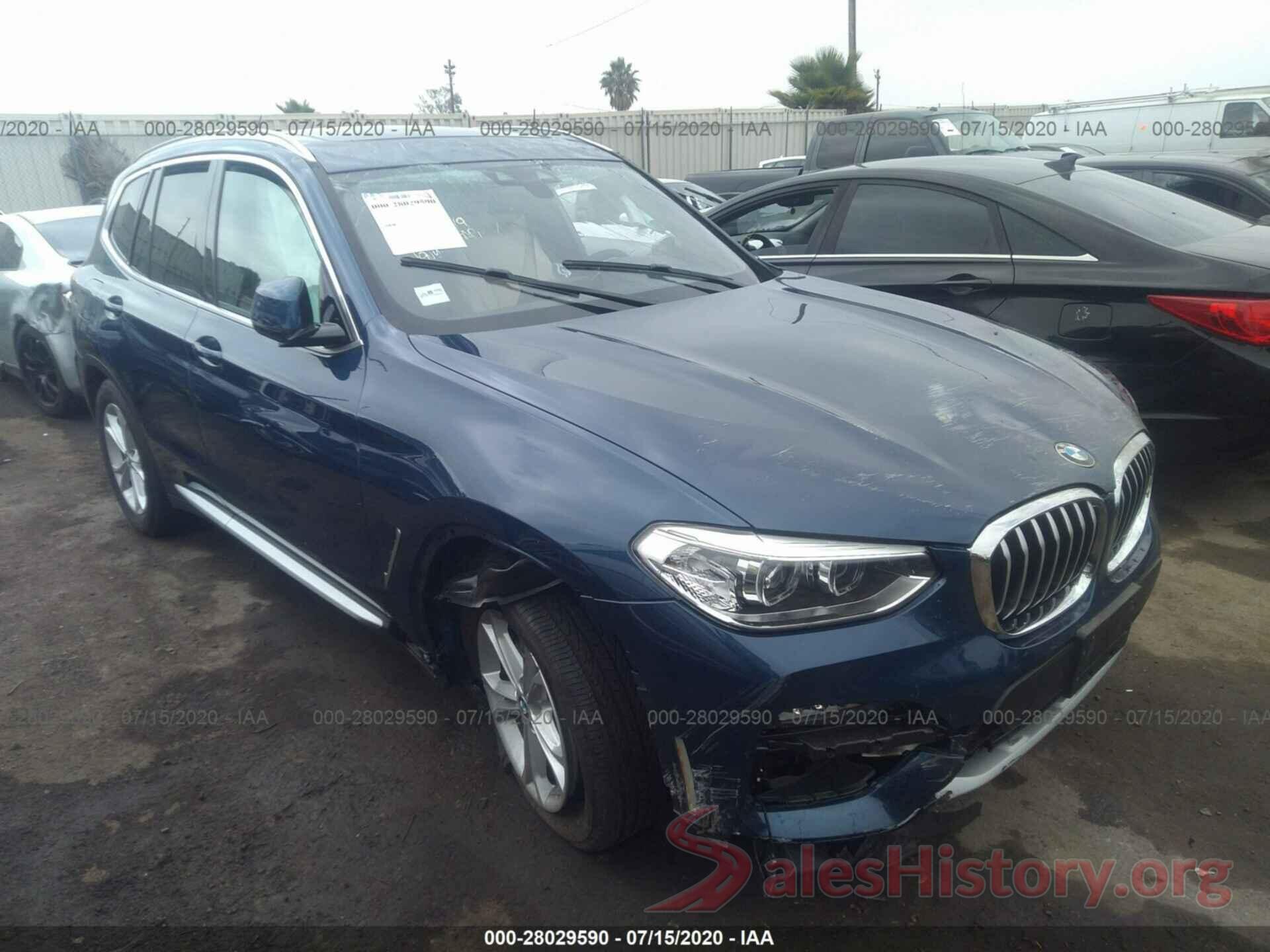 5UXTY3C03L9B49135 2020 BMW X3